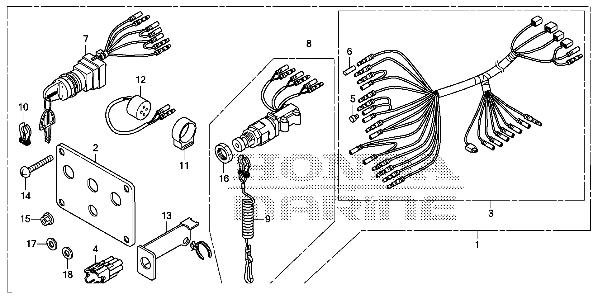 KIT DE PANEL DE INTERRUPTORES (3) (MECÁNICO)