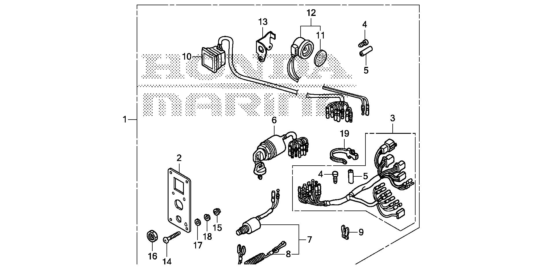 KIT DE PANEL DE INTERRUPTORES (5) (MECÁNICO)
