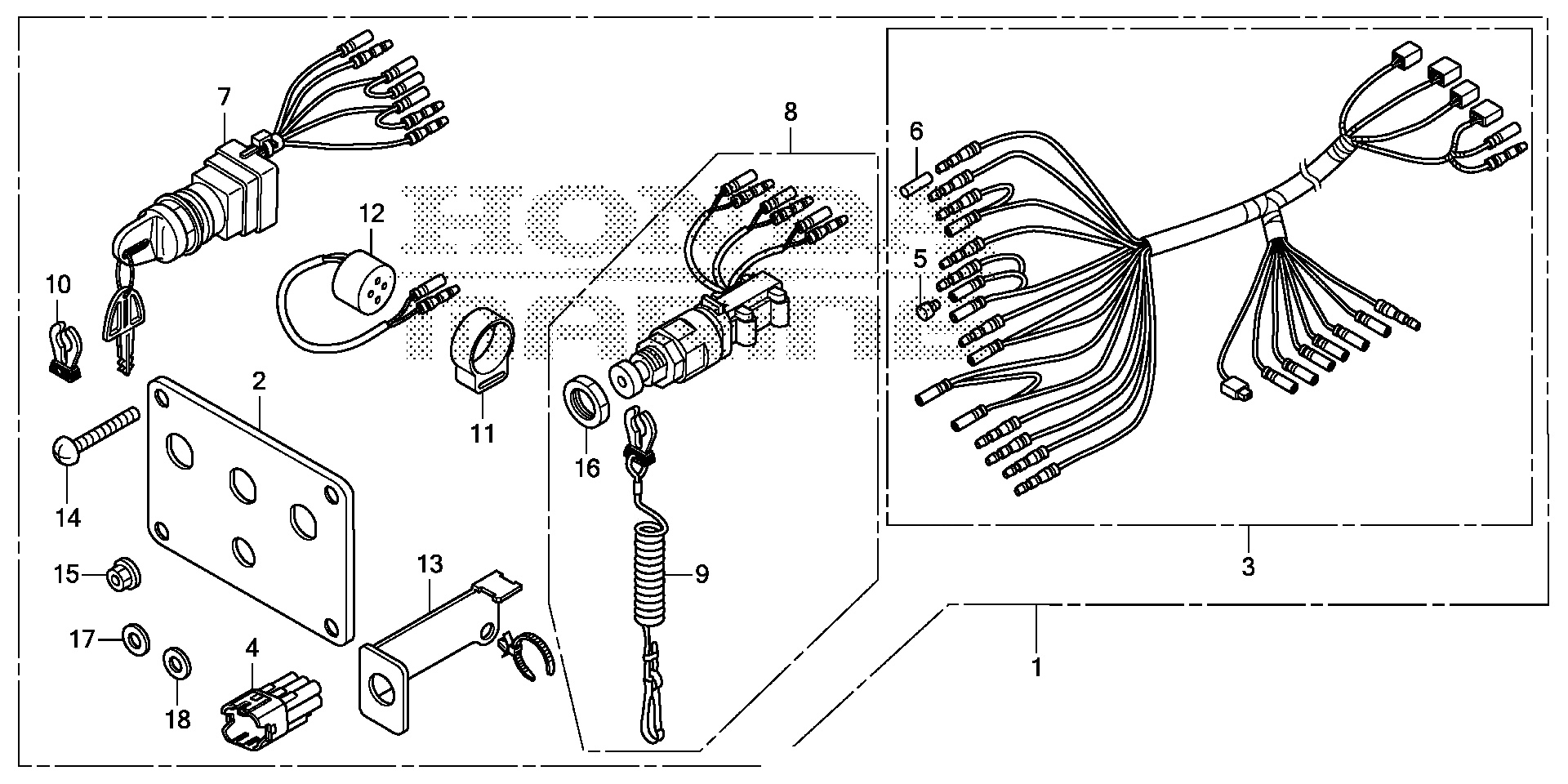 KIT DE PANEL DE INTERRUPTORES (5)