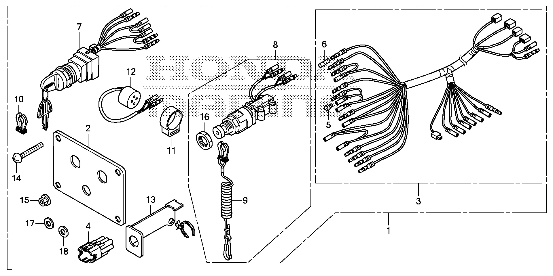 KIT DE PANEL DE INTERRUPTORES (4)