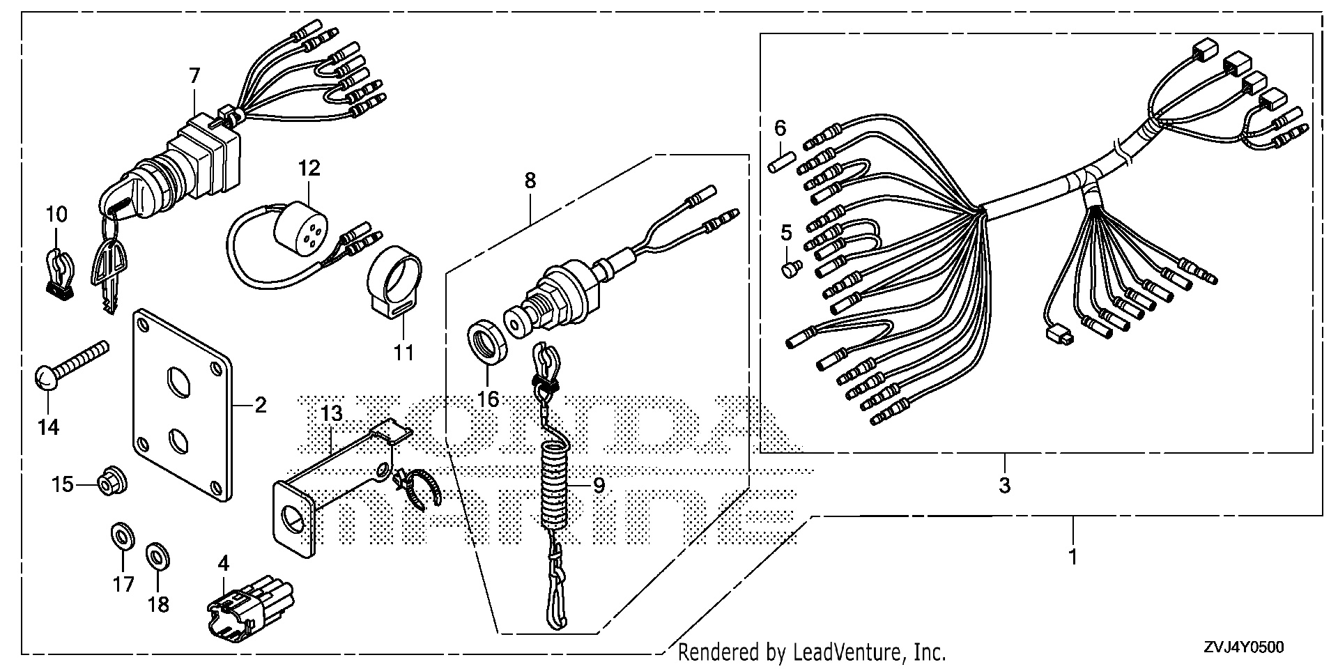 KIT DE PANEL DE INTERRUPTORES (1) (MECÁNICO)