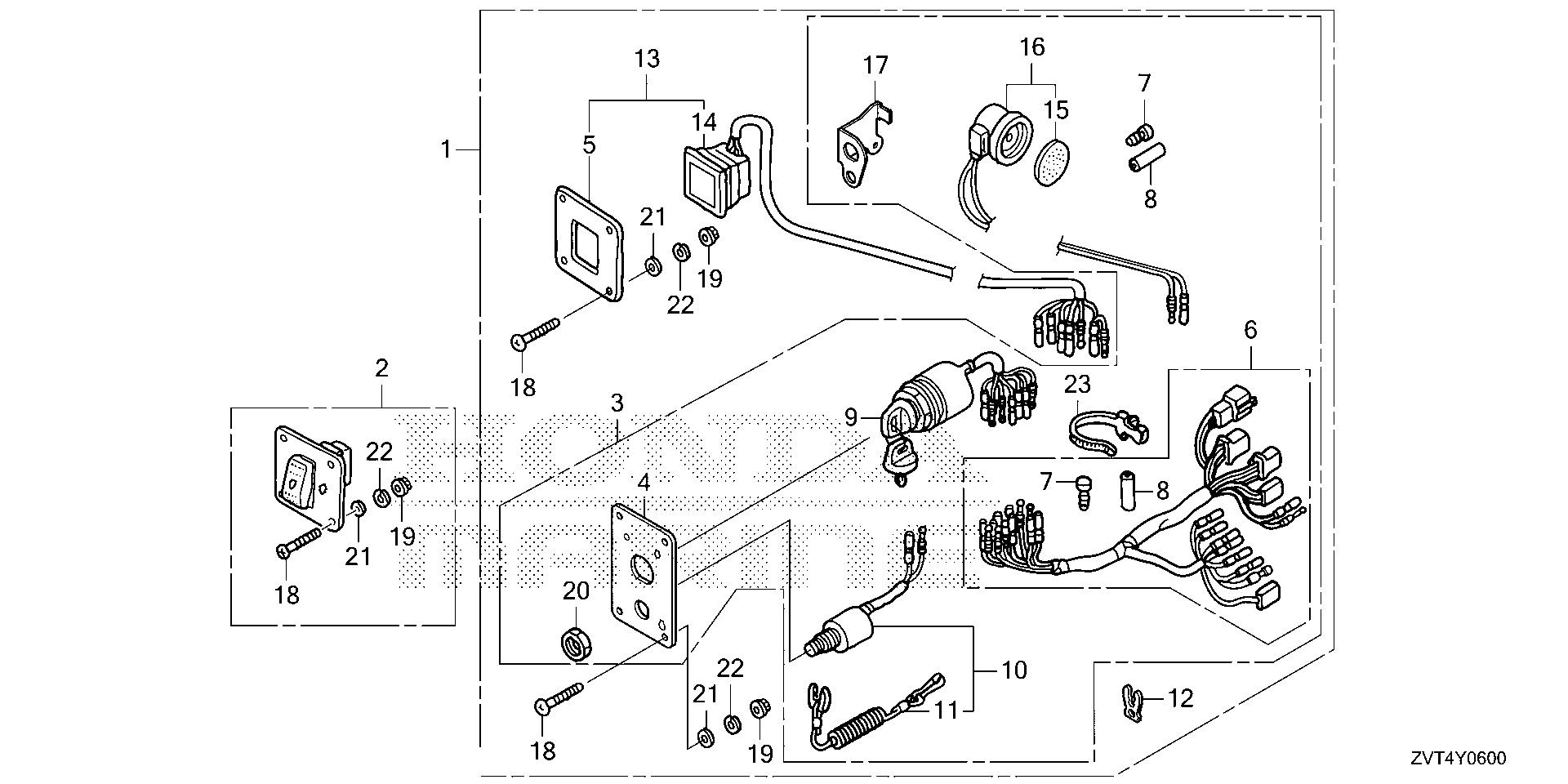 KIT DE PANEL DE INTERRUPTORES (1) (MECÁNICO)
