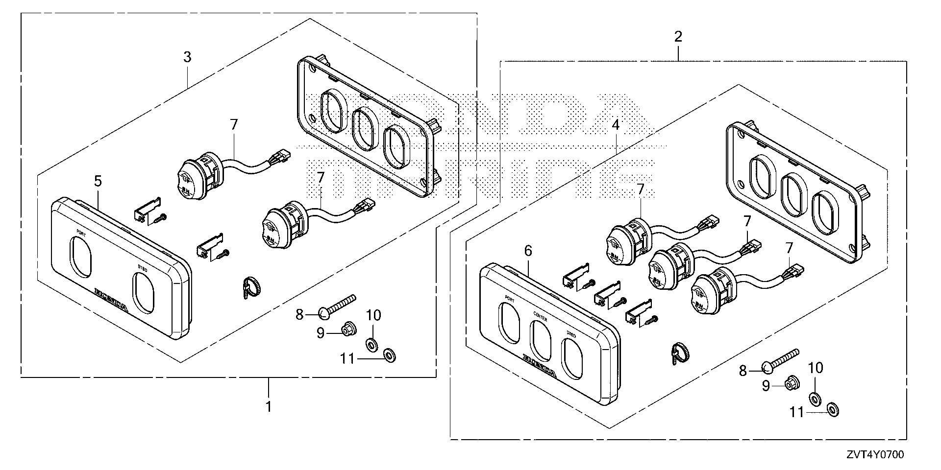 KIT DE PANEL DE INTERRUPTOR (INCLINACIÓN POTENCIADA)