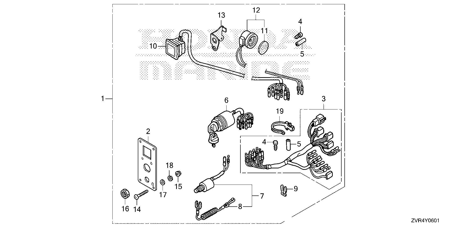KIT DE PANEL DE INTERRUPTORES (2) (MECÁNICO)
