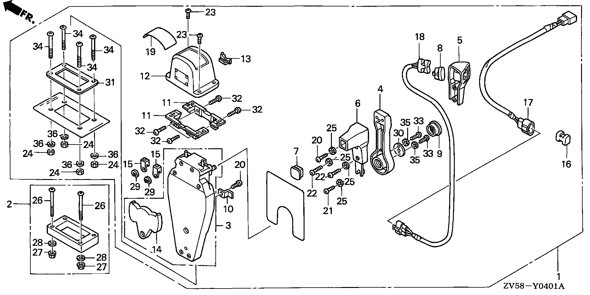 CONTROL REMOTO (TIPO ÚNICO DE MONTAJE SUPERIOR) (L.)