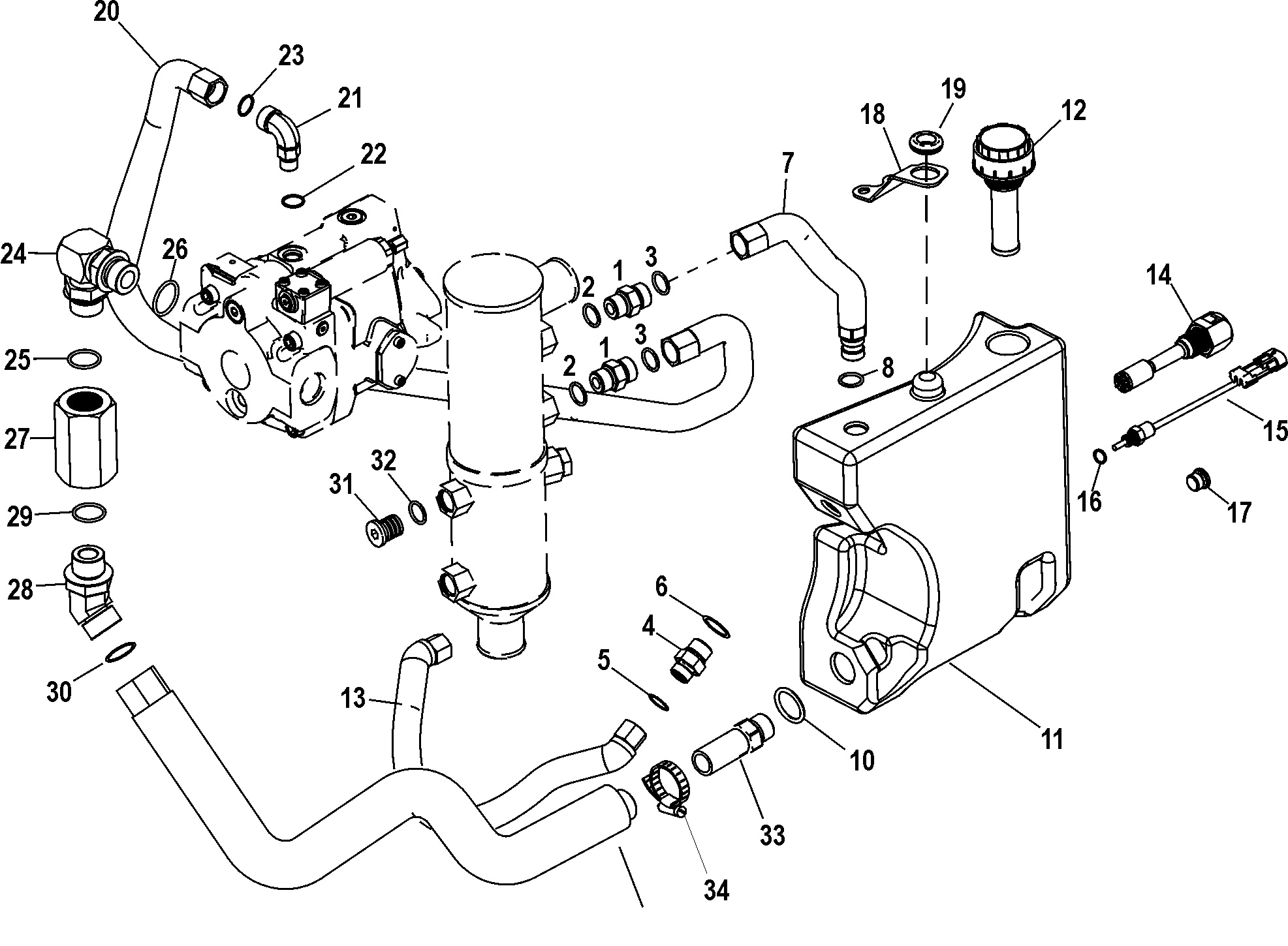 Hydraulic System, Starboard