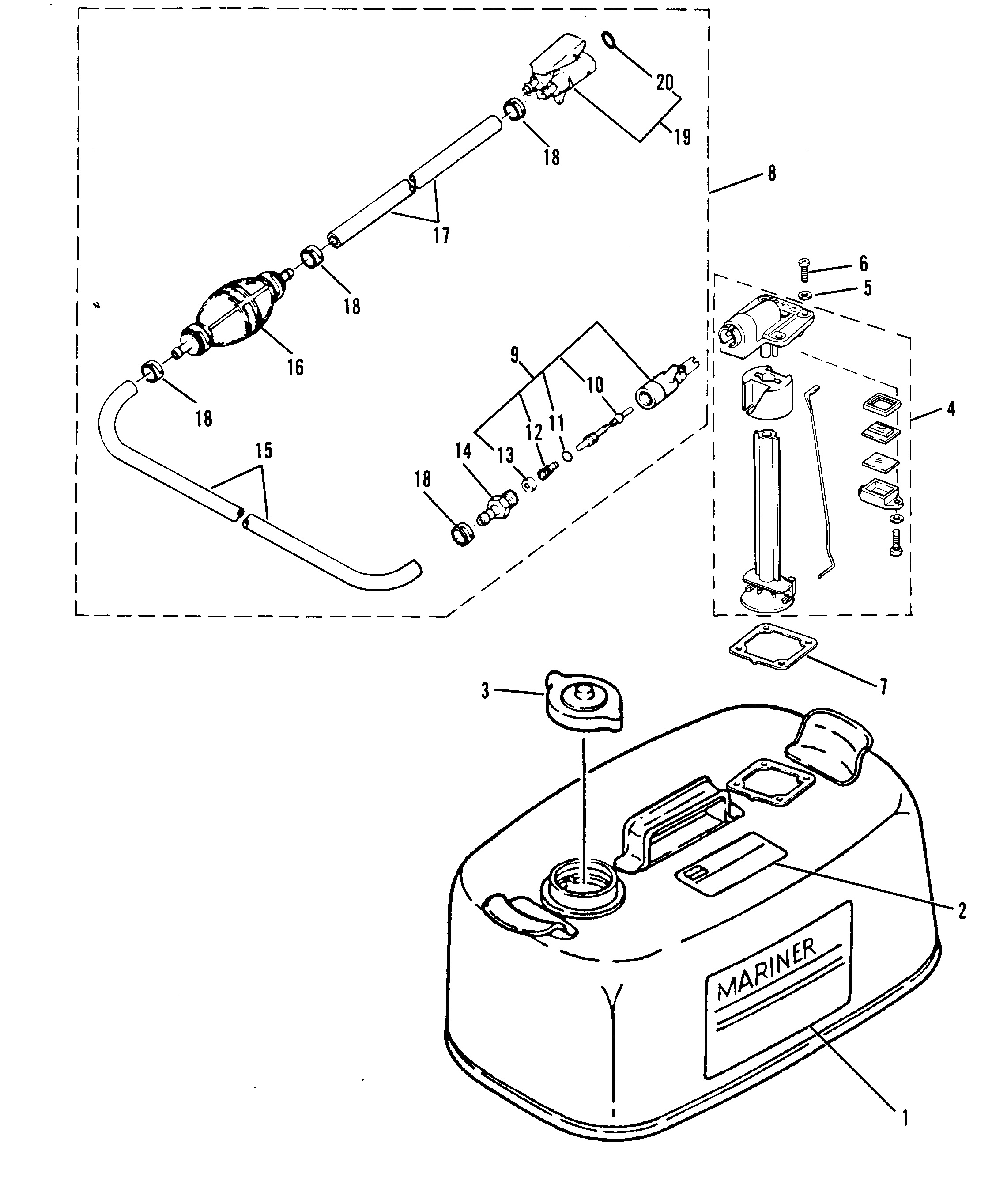 ENSEMBLE RÉSERVOIR DE CARBURANT ET CONDUITE DE CARBURANT