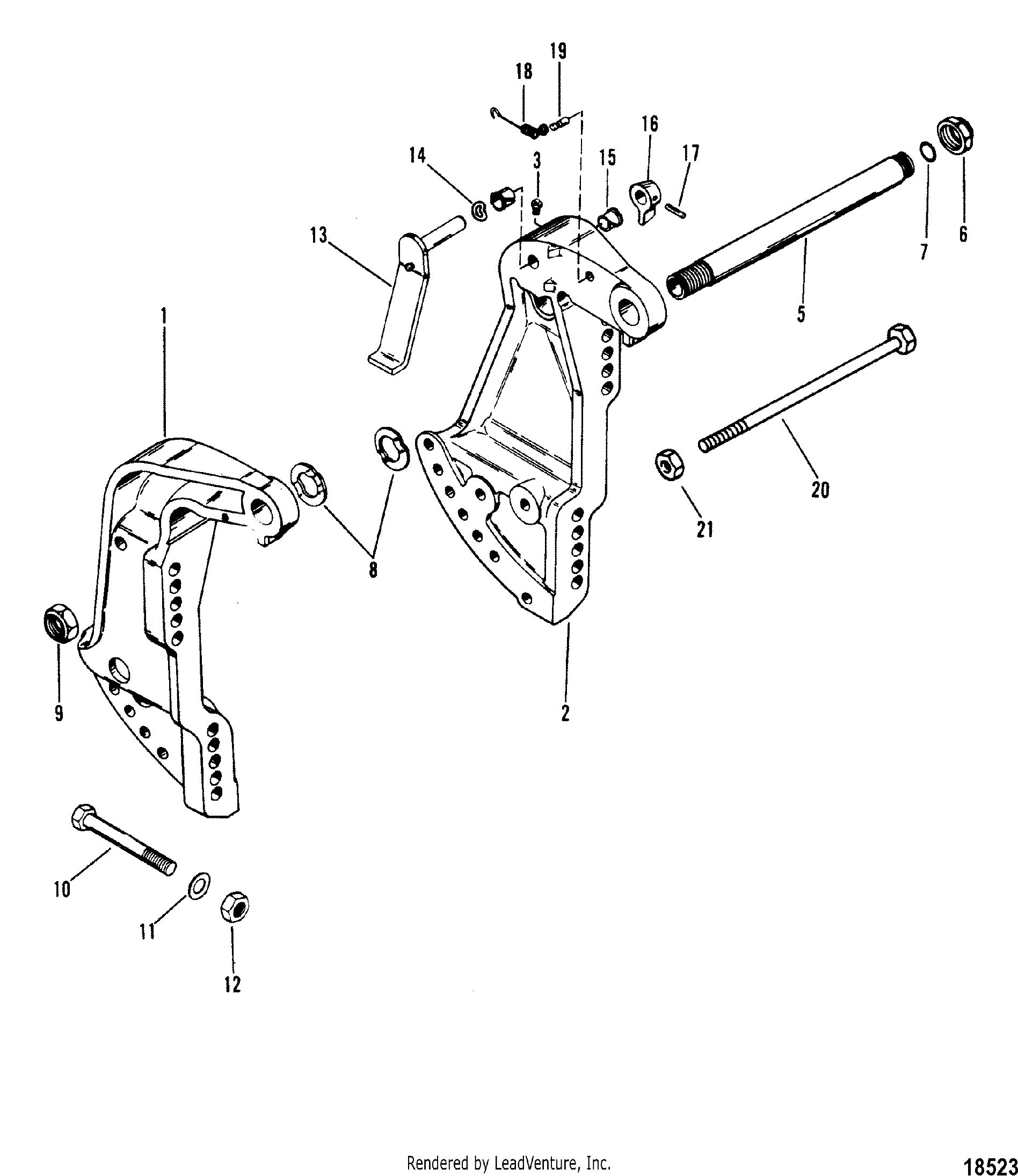 Transom Brackets(S N-6618751 & Up)