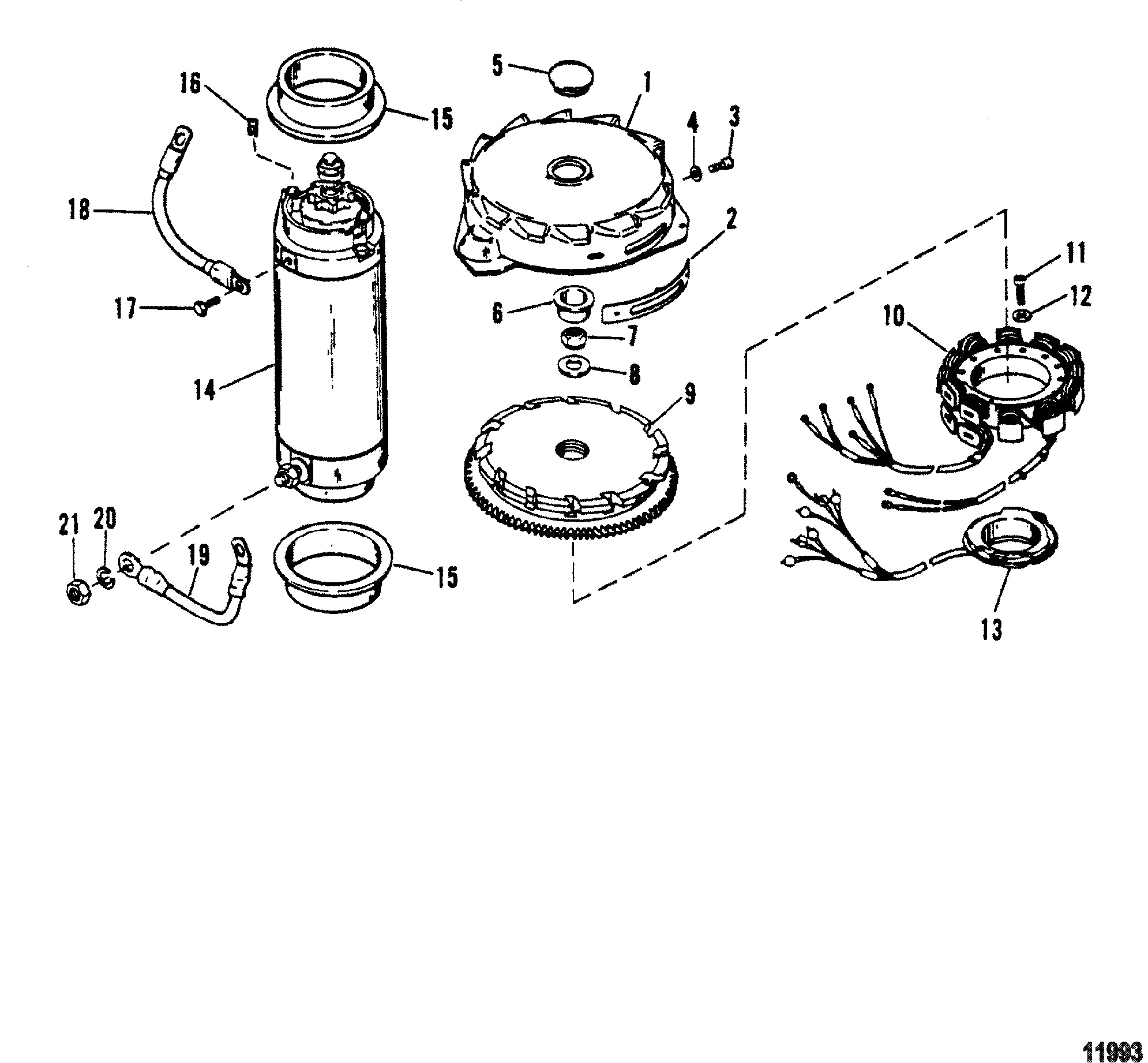 FLYWHEEL STARTER MOTOR