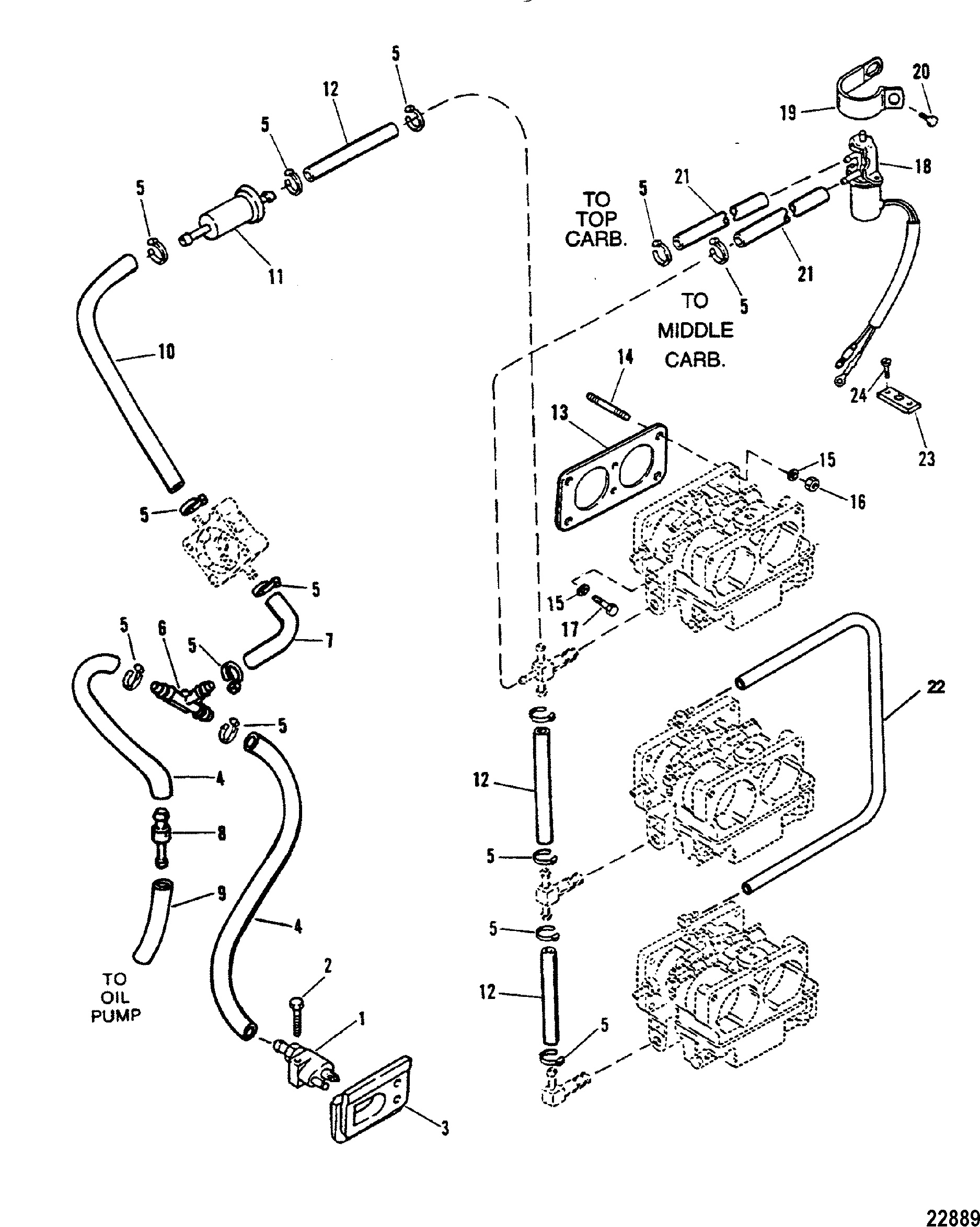 FUEL LINES(Use With WMH -30 31 32 33 34 Carburetors)