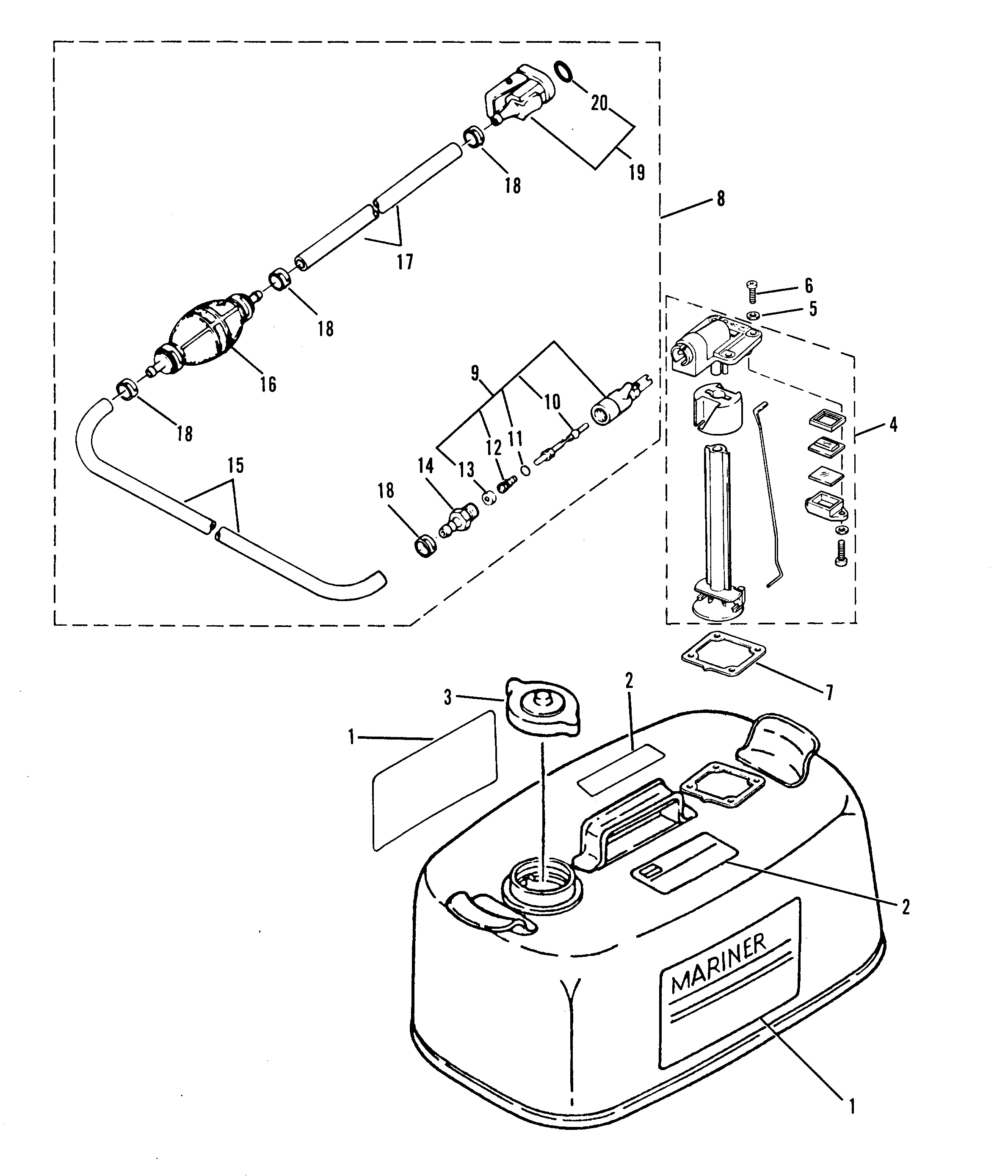 ENSEMBLE RÉSERVOIR DE CARBURANT ET CONDUITE DE CARBURANT (ÉQUIPEMENT D'ORIGINE)