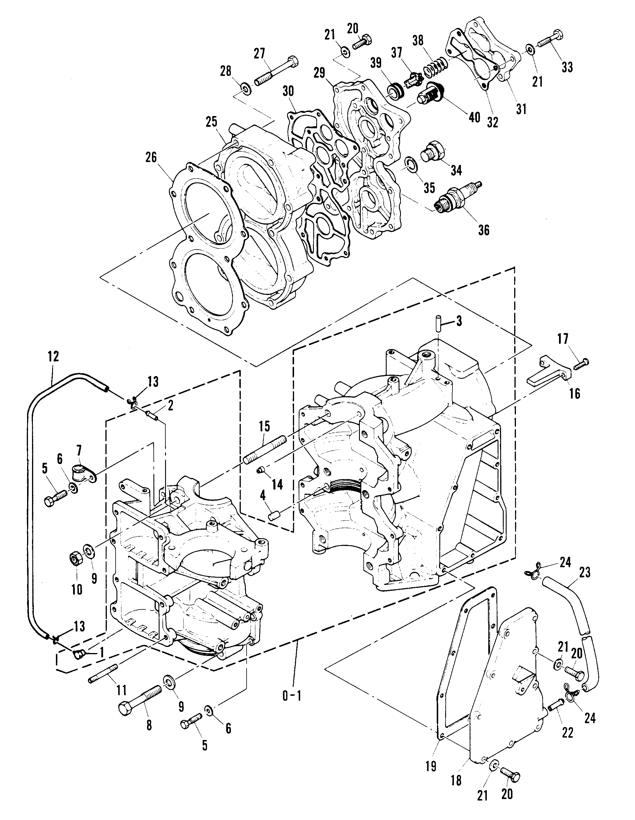 CARTER MOTEUR ET CULASSE
