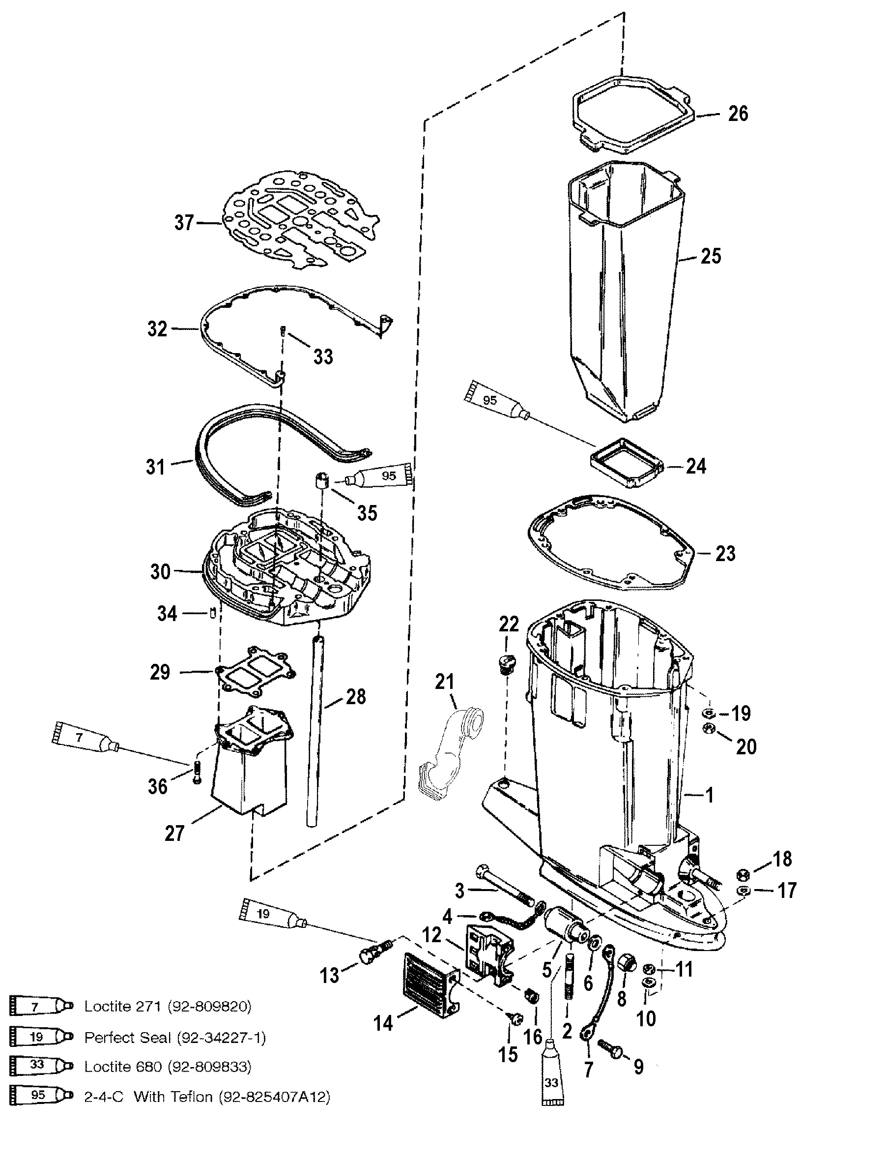 DRIVESHAFT HOUSING AND EXHAUST TUBE