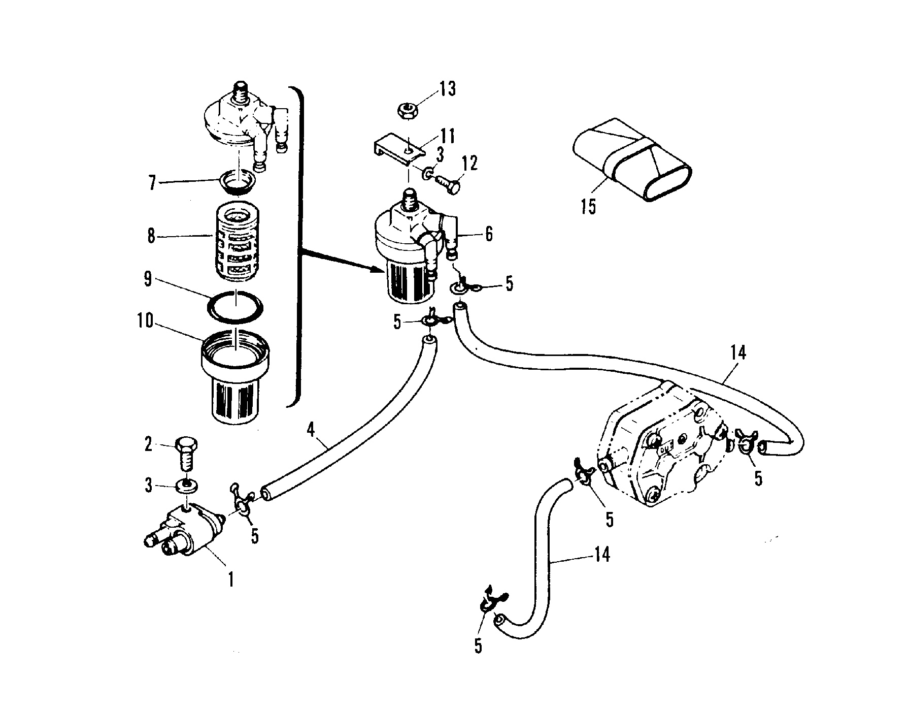 FUEL LINES AND FILTER