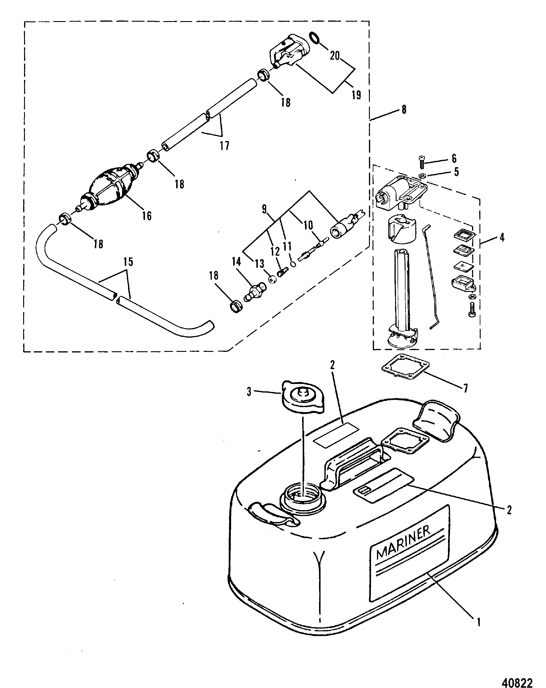 ENSEMBLE RÉSERVOIR DE CARBURANT ET CONDUITE DE CARBURANT (ÉQUIPEMENT D'ORIGINE)