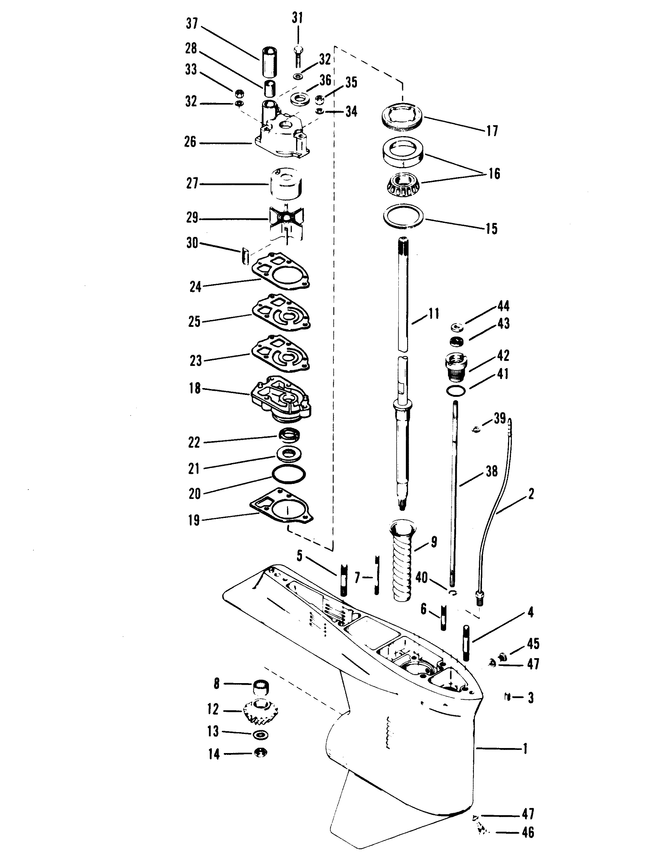 GEAR HOUSING (DRIVE SHAFT)