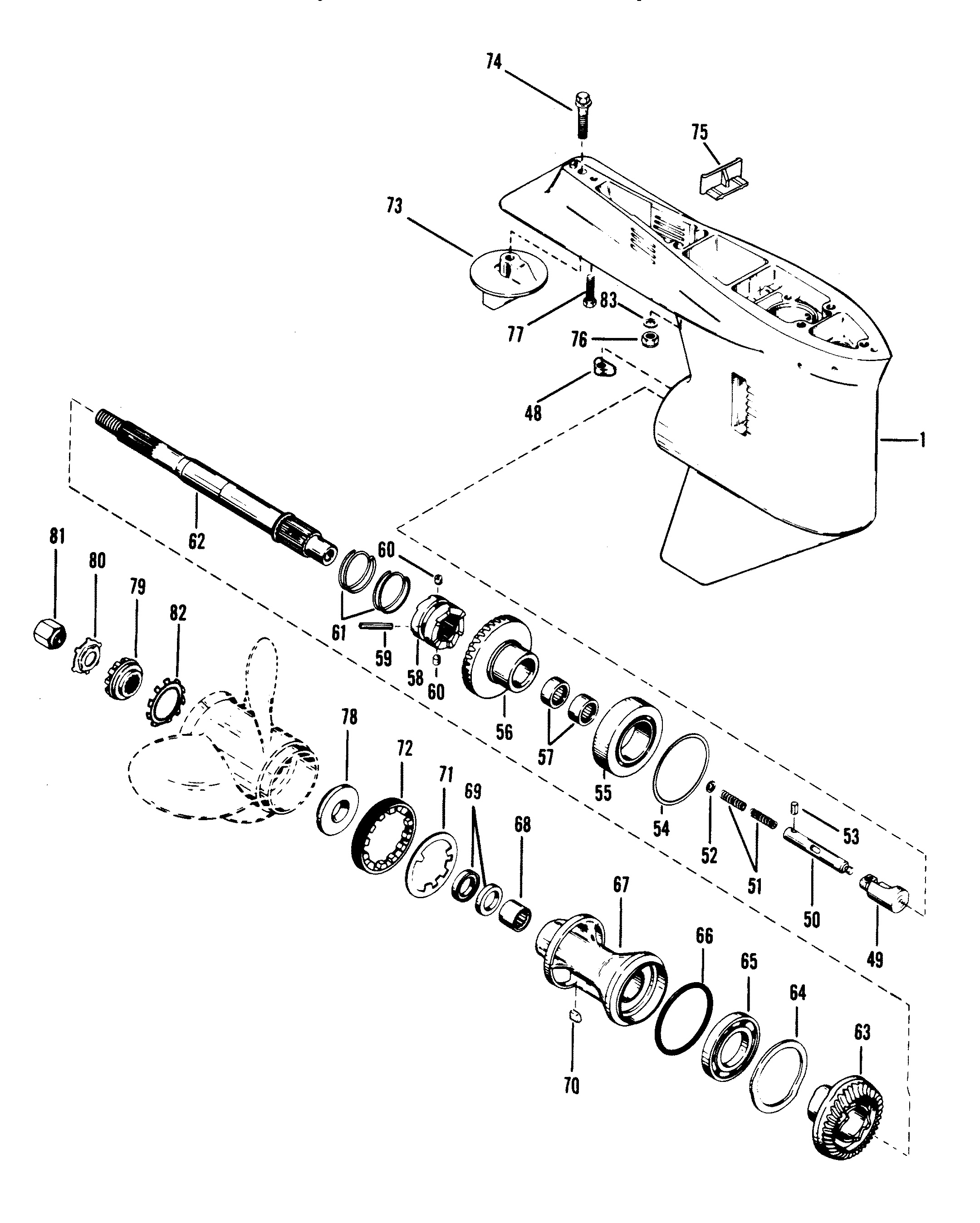GEAR HOUSING (PROPELLER SHAFT)