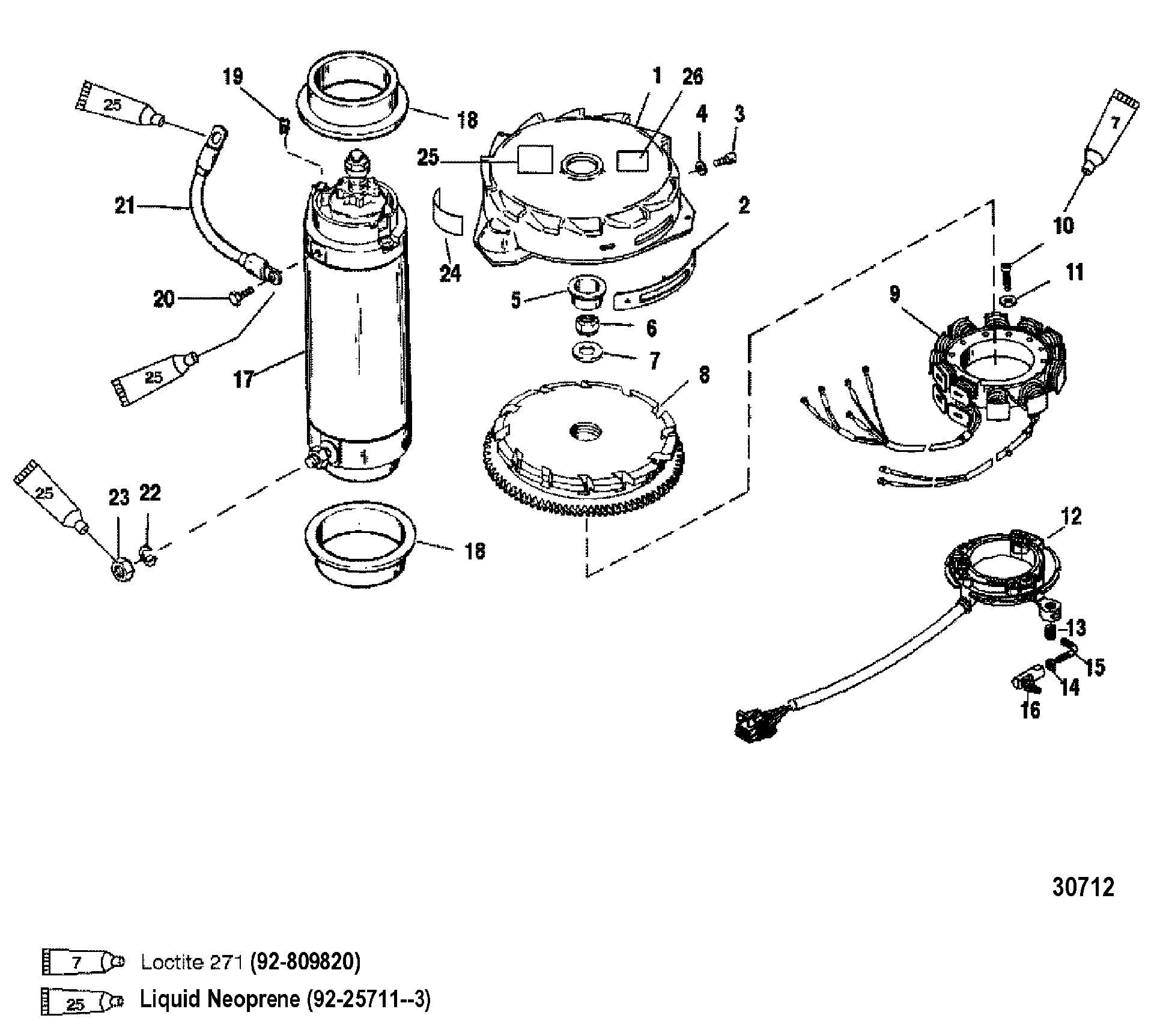 FLYWHEEL STARTER MOTOR