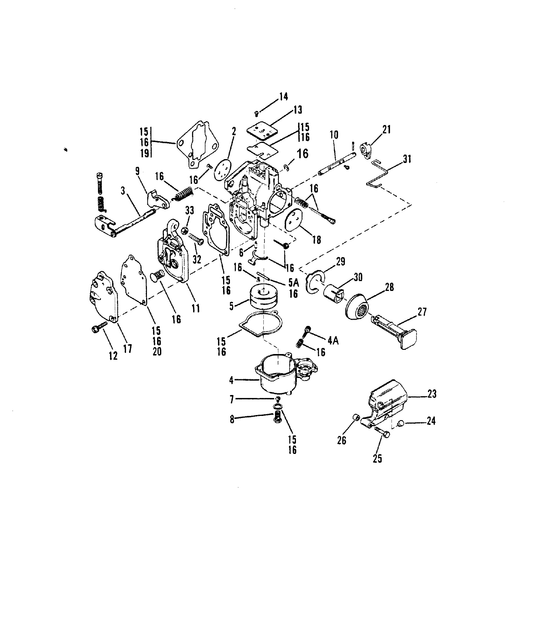 Carburetor Assembly(SeaPro Marathon 10)
