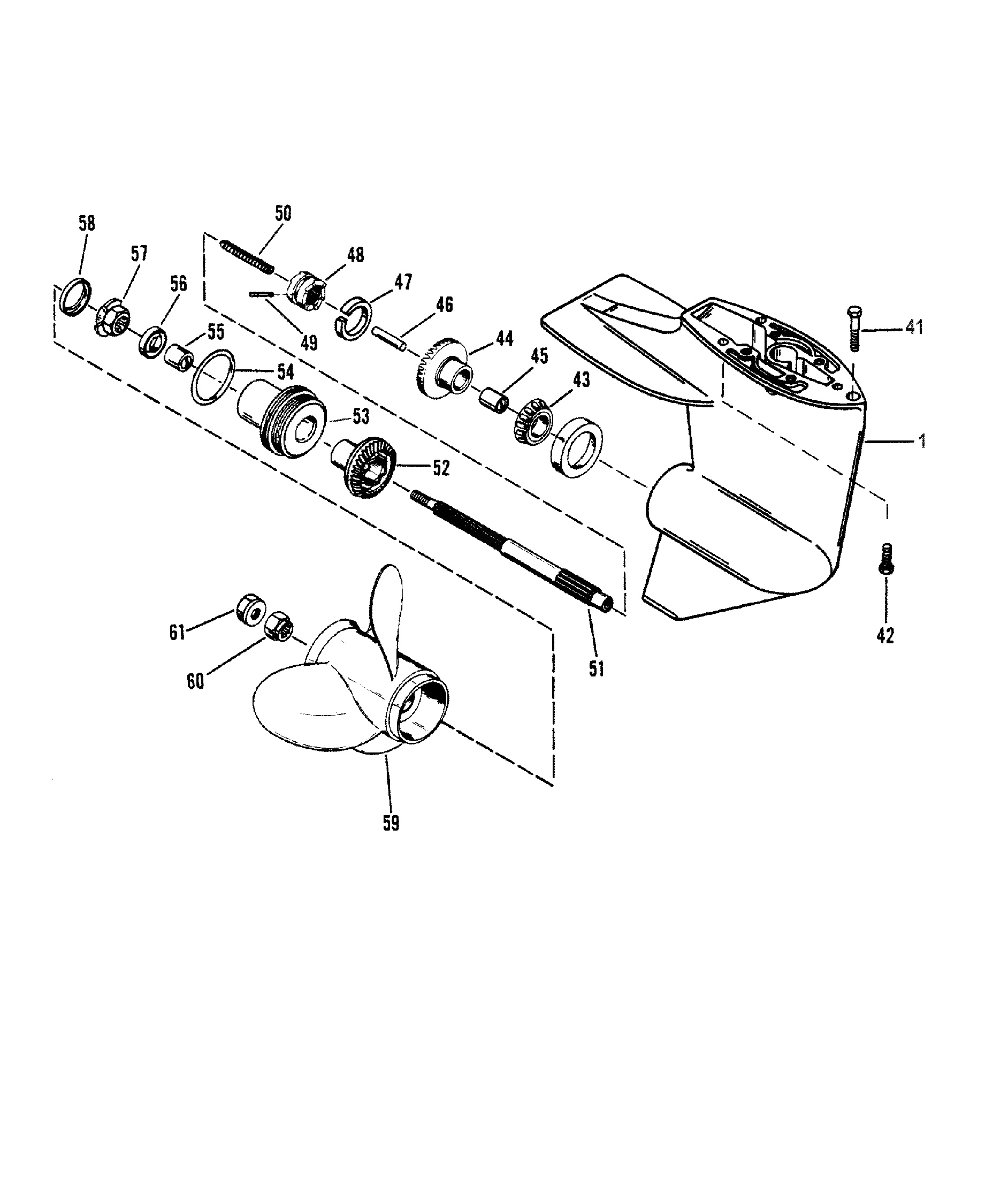 Gear Hsg(Propshaft)(Design I-Refer to Driveshaft Drawing)
