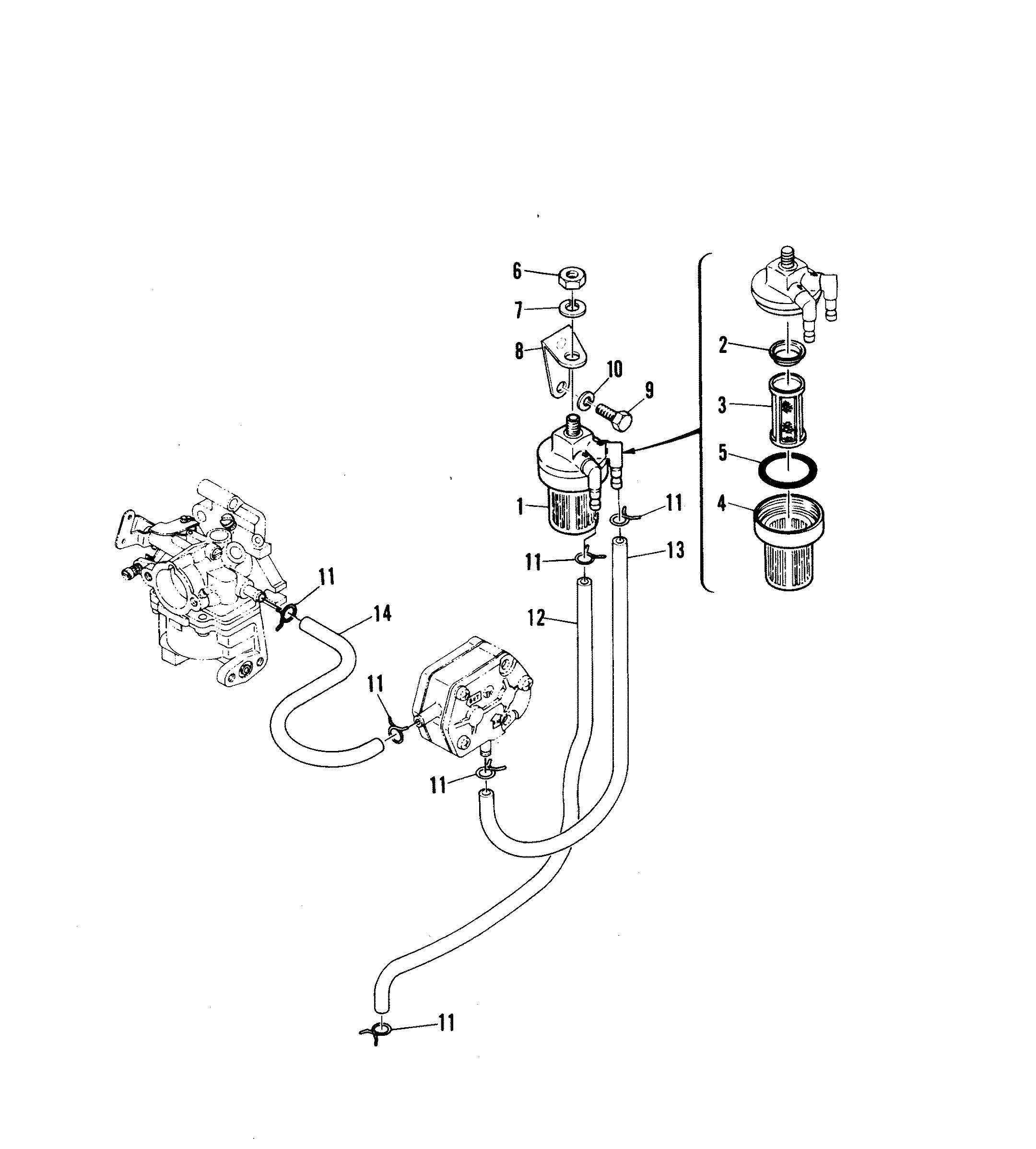 FUEL LINES AND FILTER