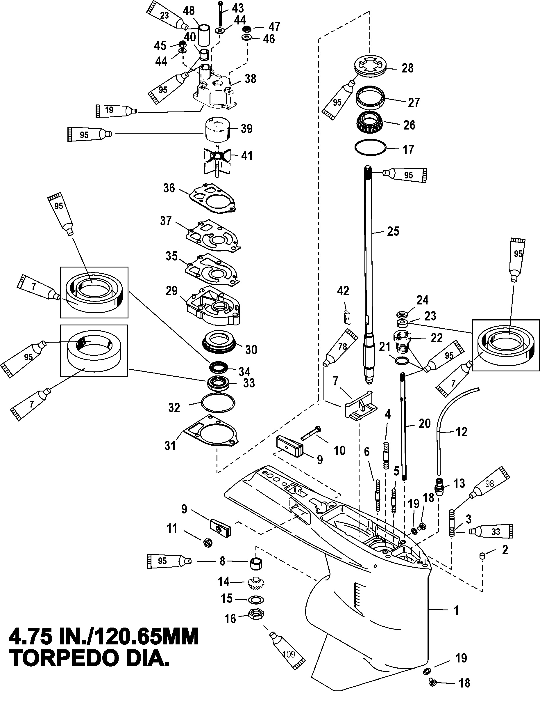 Gear Housing(Driveshaft)(Standard Counter Rotation)