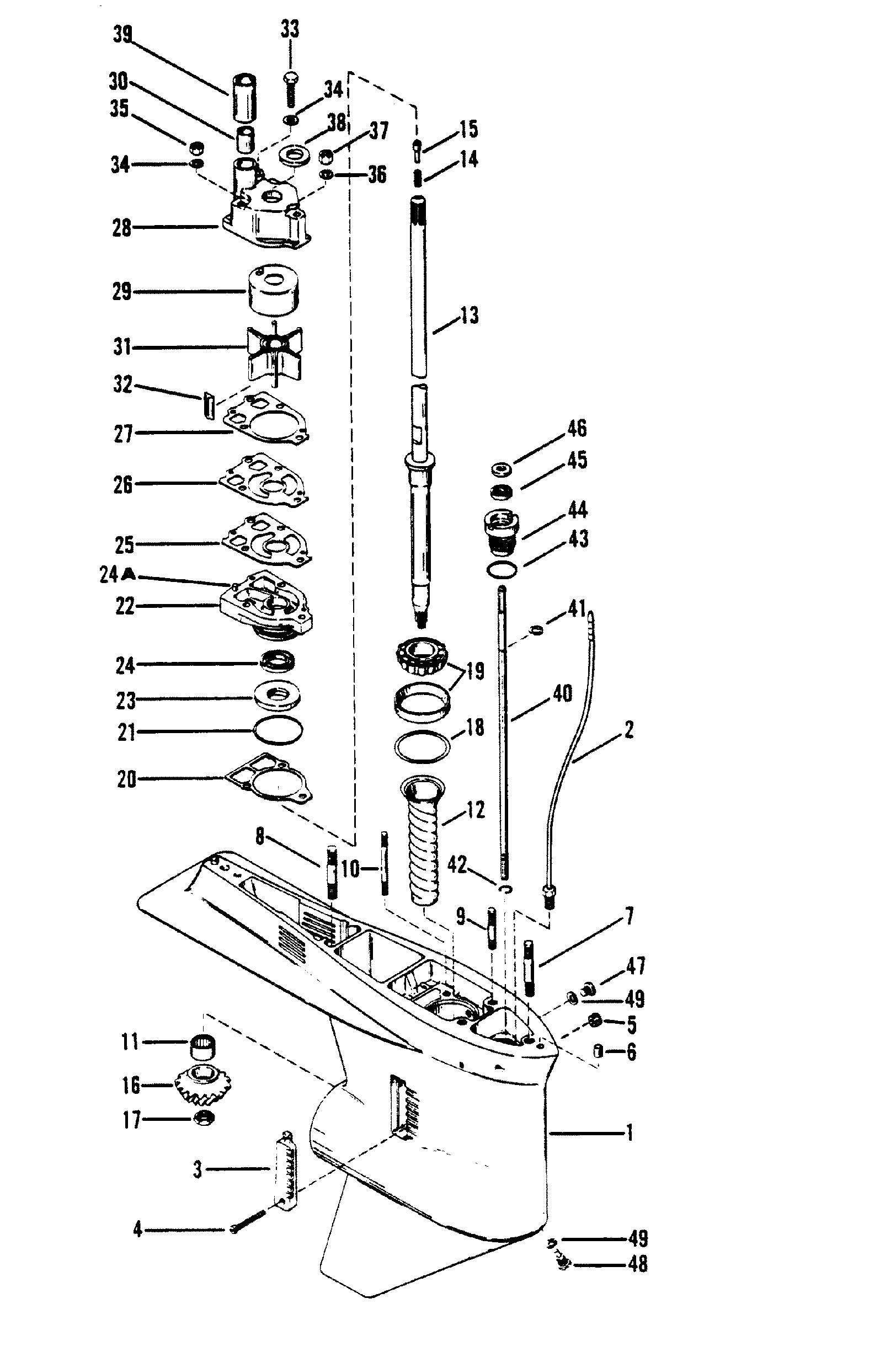 Gear Housing(Driveshaft)(Without a Driveshaft Nut)