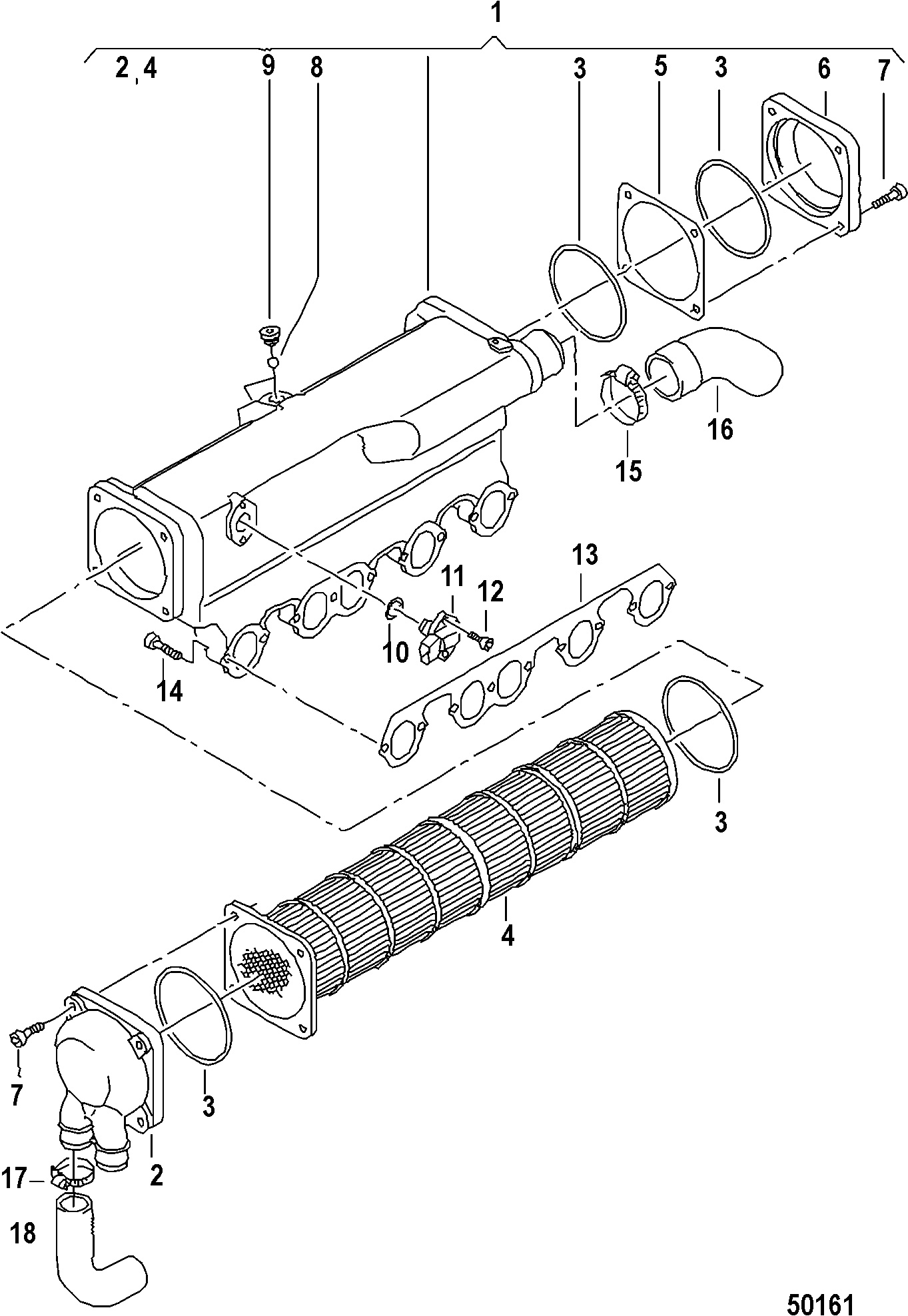 REFROIDISSEUR D'AIR DE SURALIMENTATION, 140-165 CV