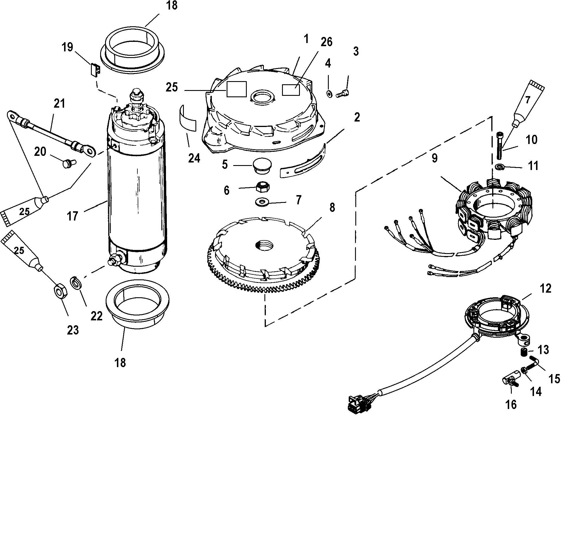 Flywheel Starter Motor