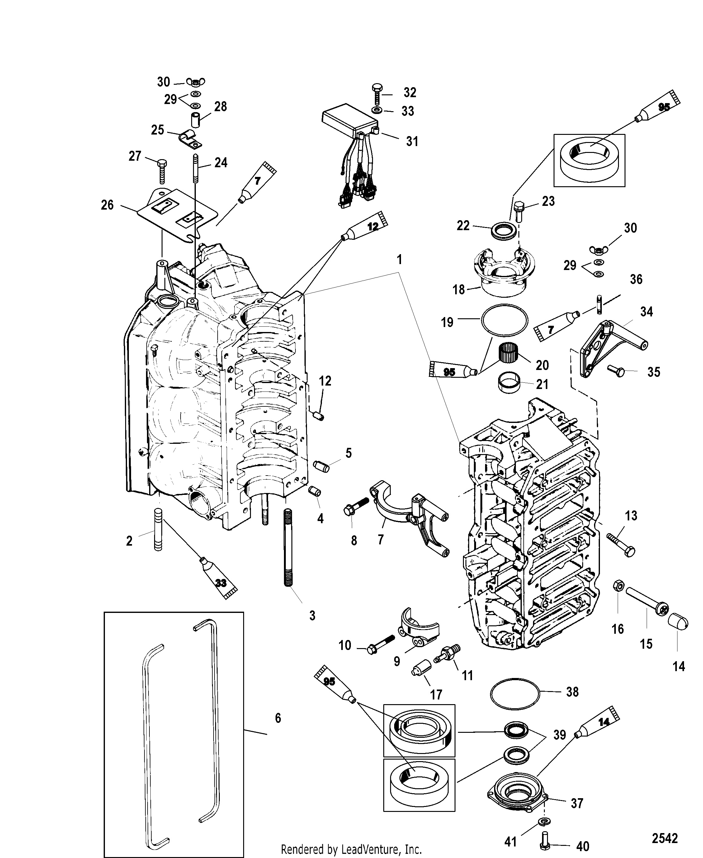 Cylinder Block and End Caps
