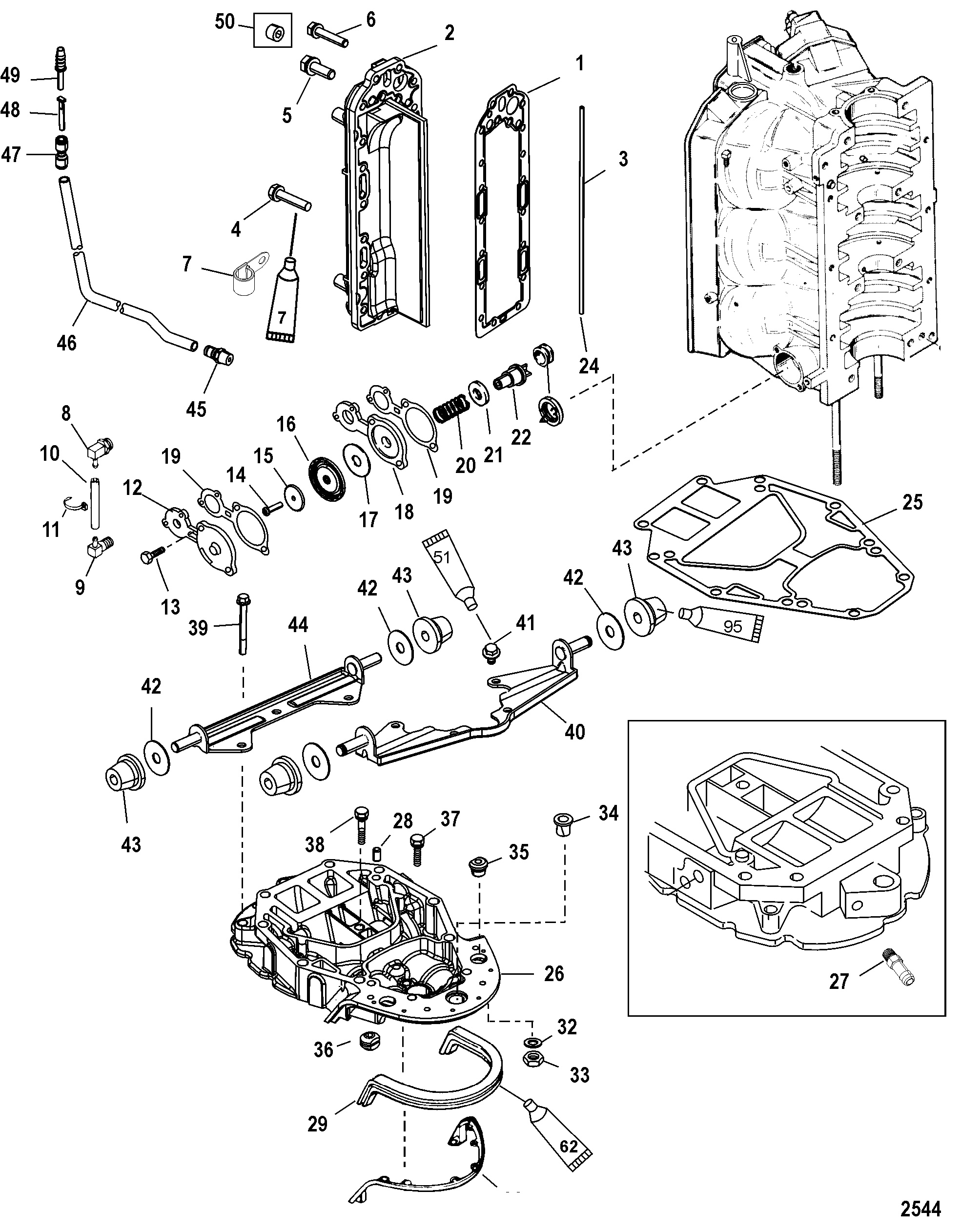 Exhaust Manifold and Exhaust Plate
