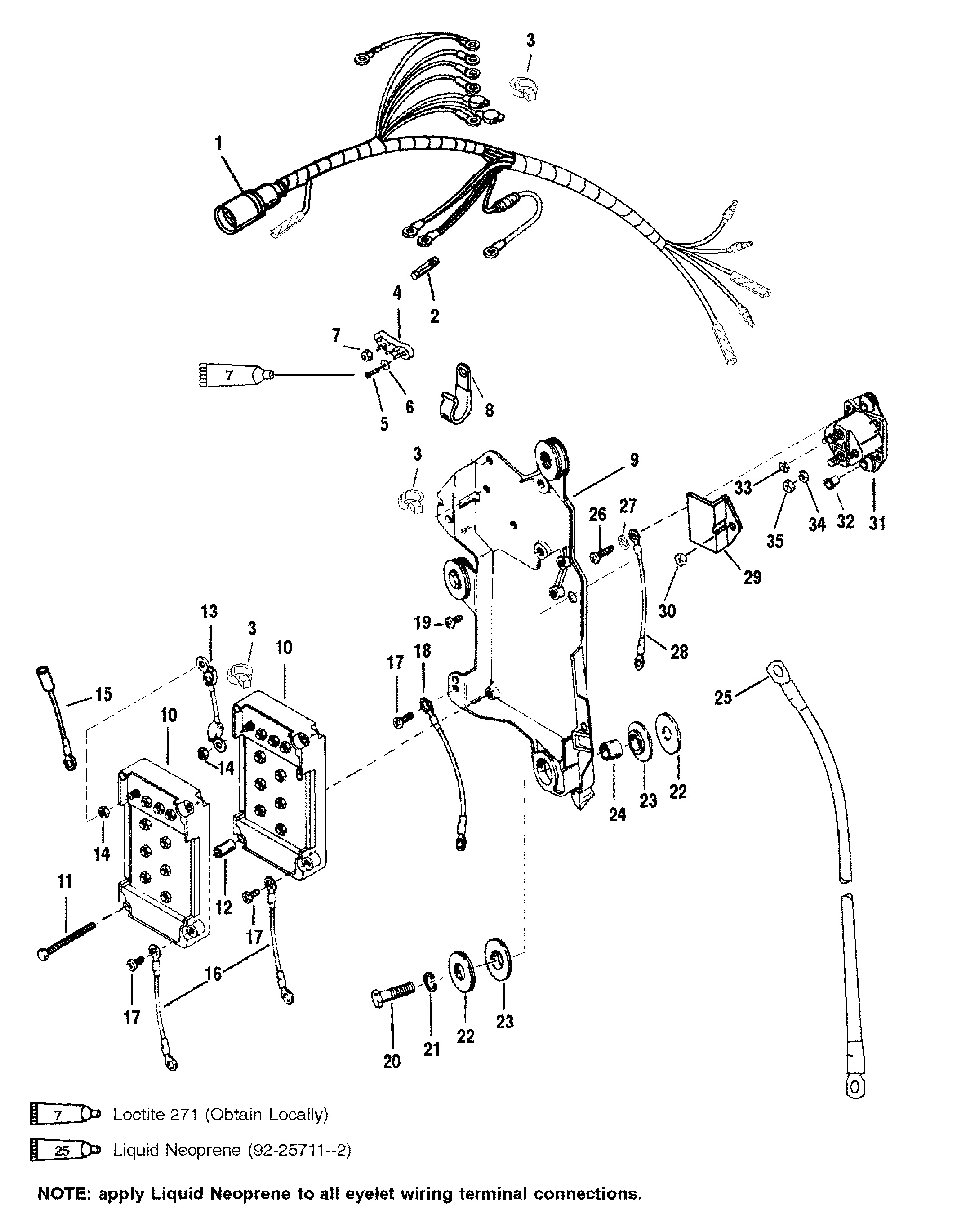 Wiring Harness Starter Solenoid