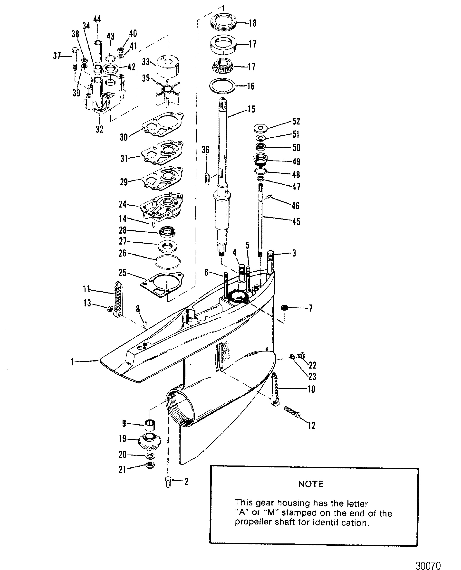 GEAR HOUSING(DRIVESHAFT) - MR