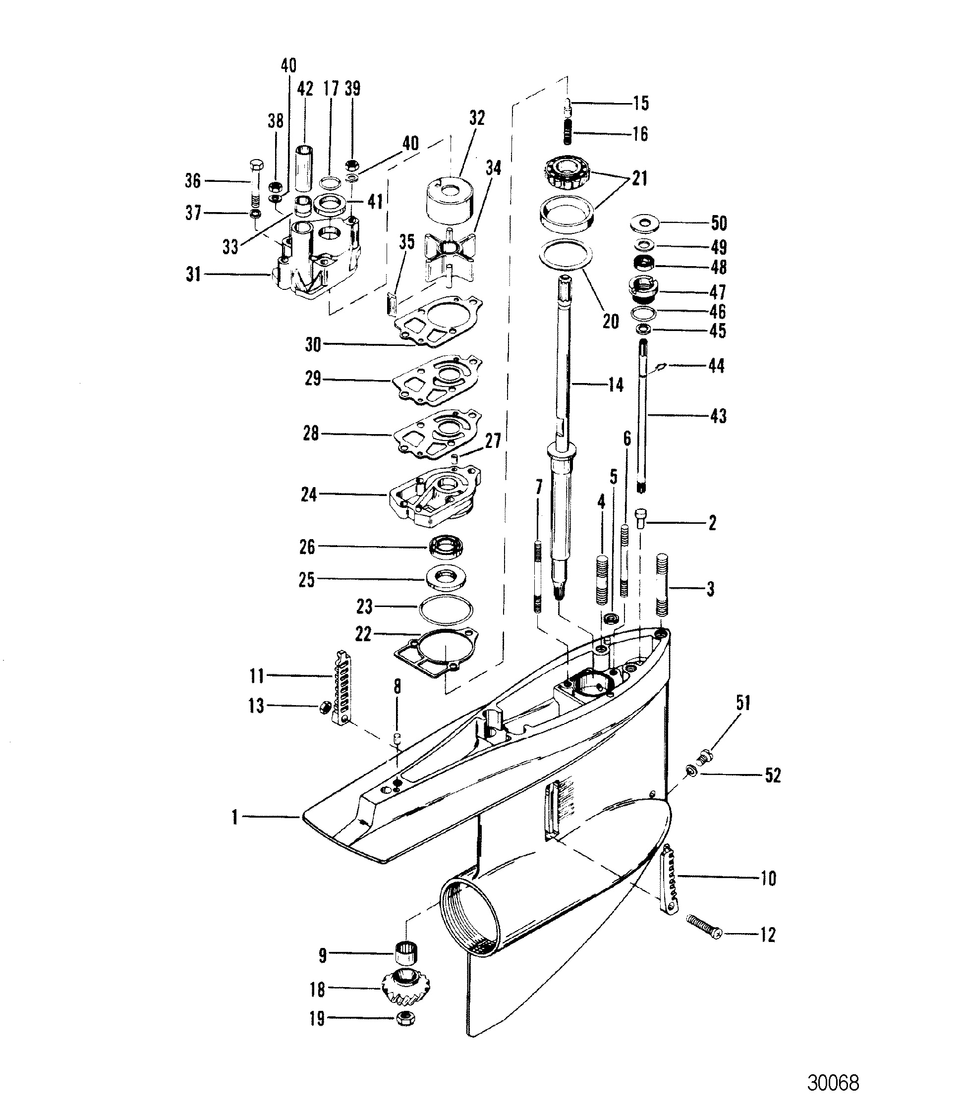 GEAR HOUSING(Driveshaft) - R