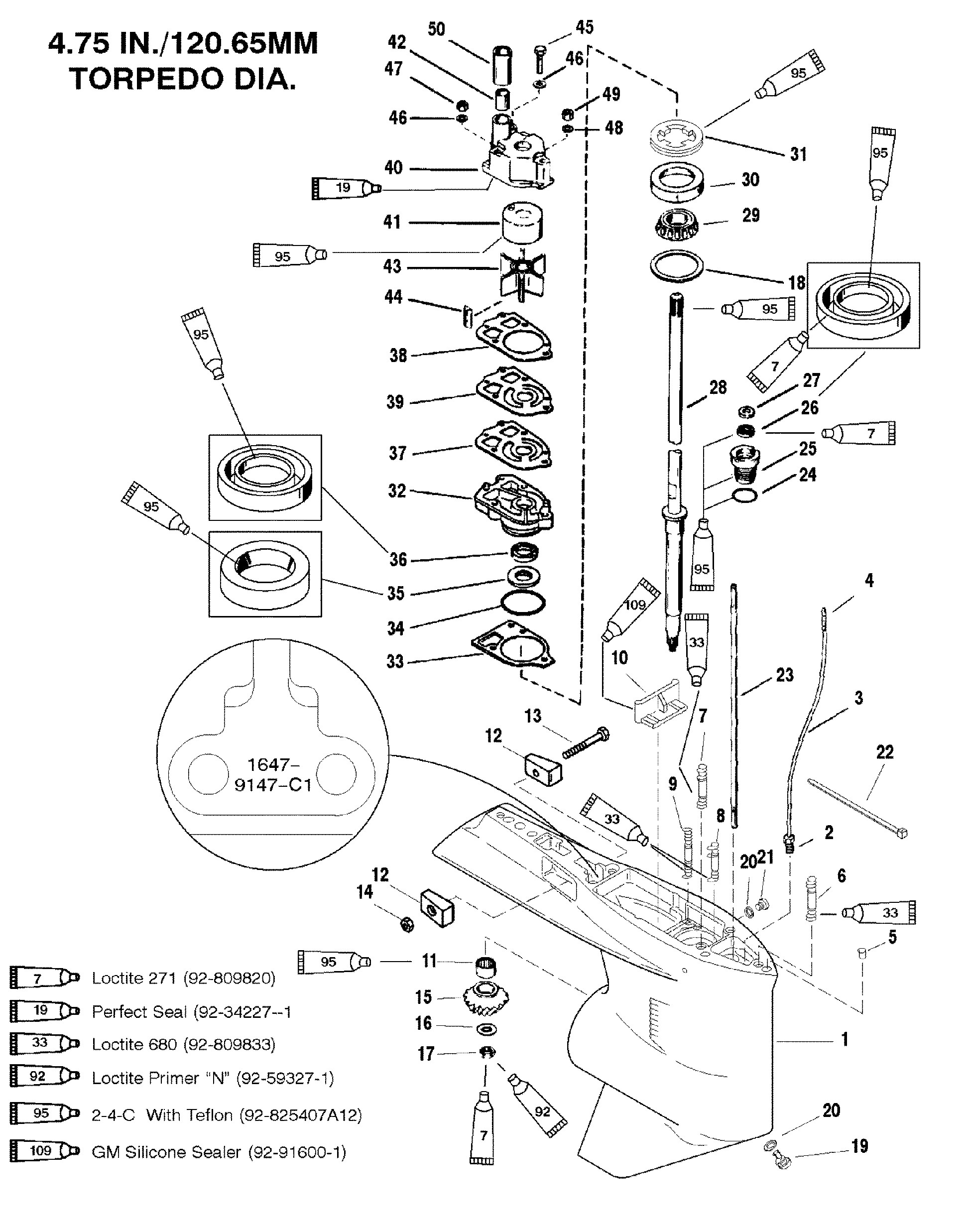 Gear Housing(Driveshaft-Counter-S N-0G437999 & Below)