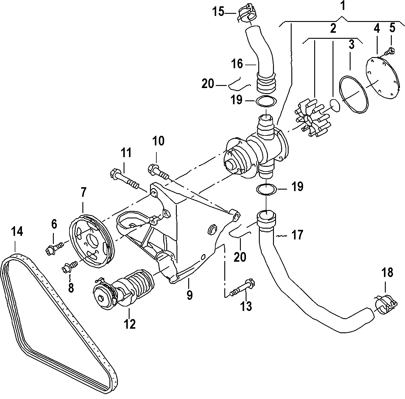 SEA WATER PUMP COMPONENTS
