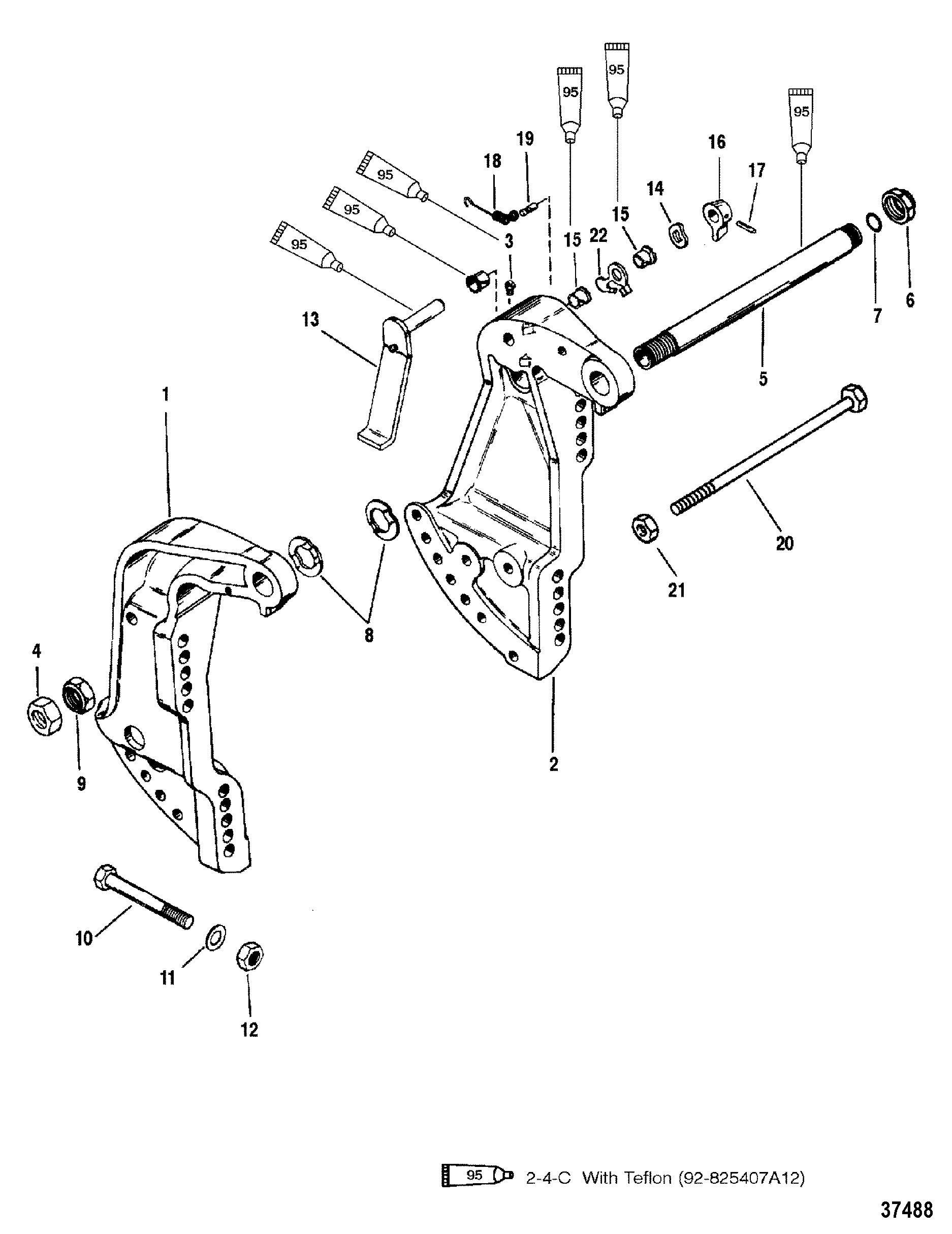 TRANSOM BRACKETS(S N-0G589999 & BELOW)