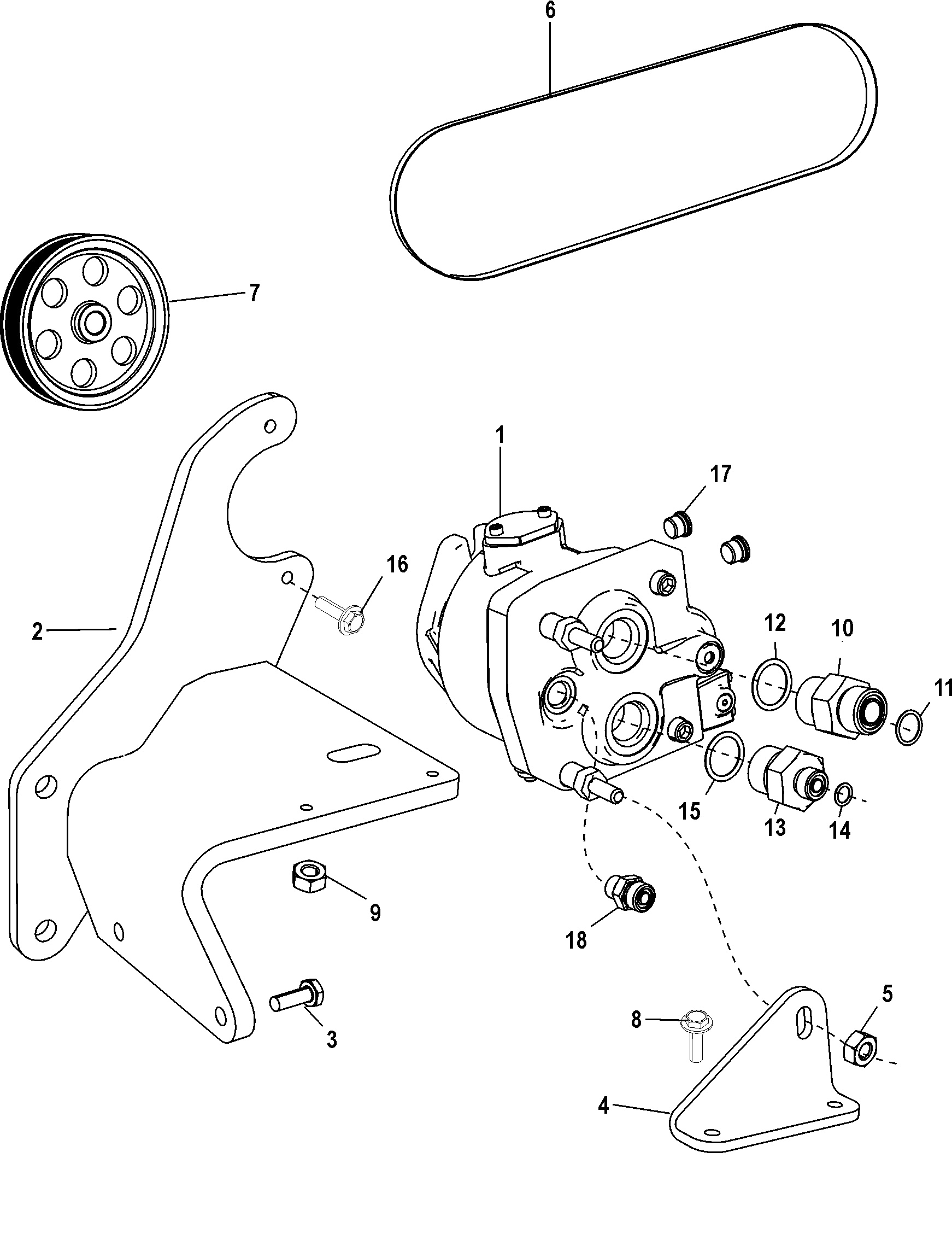 Composants de direction AXIUS, pompe hydraulique (GEN I)