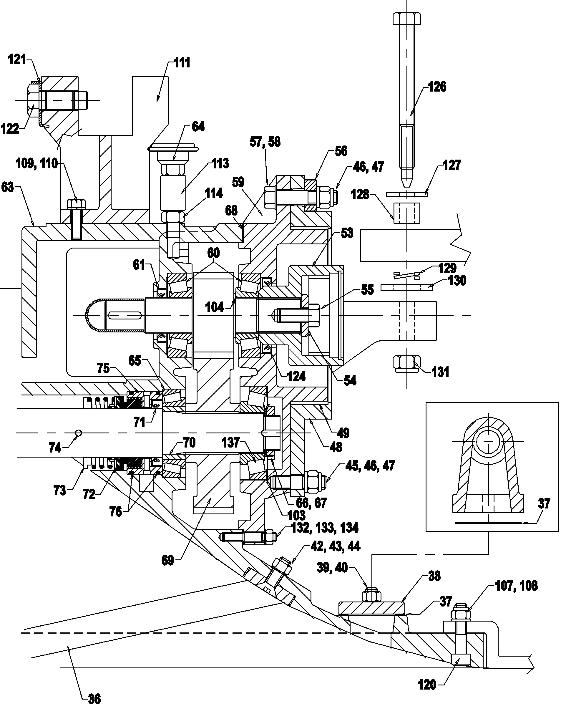 Drive Reduction(Cross Section C)