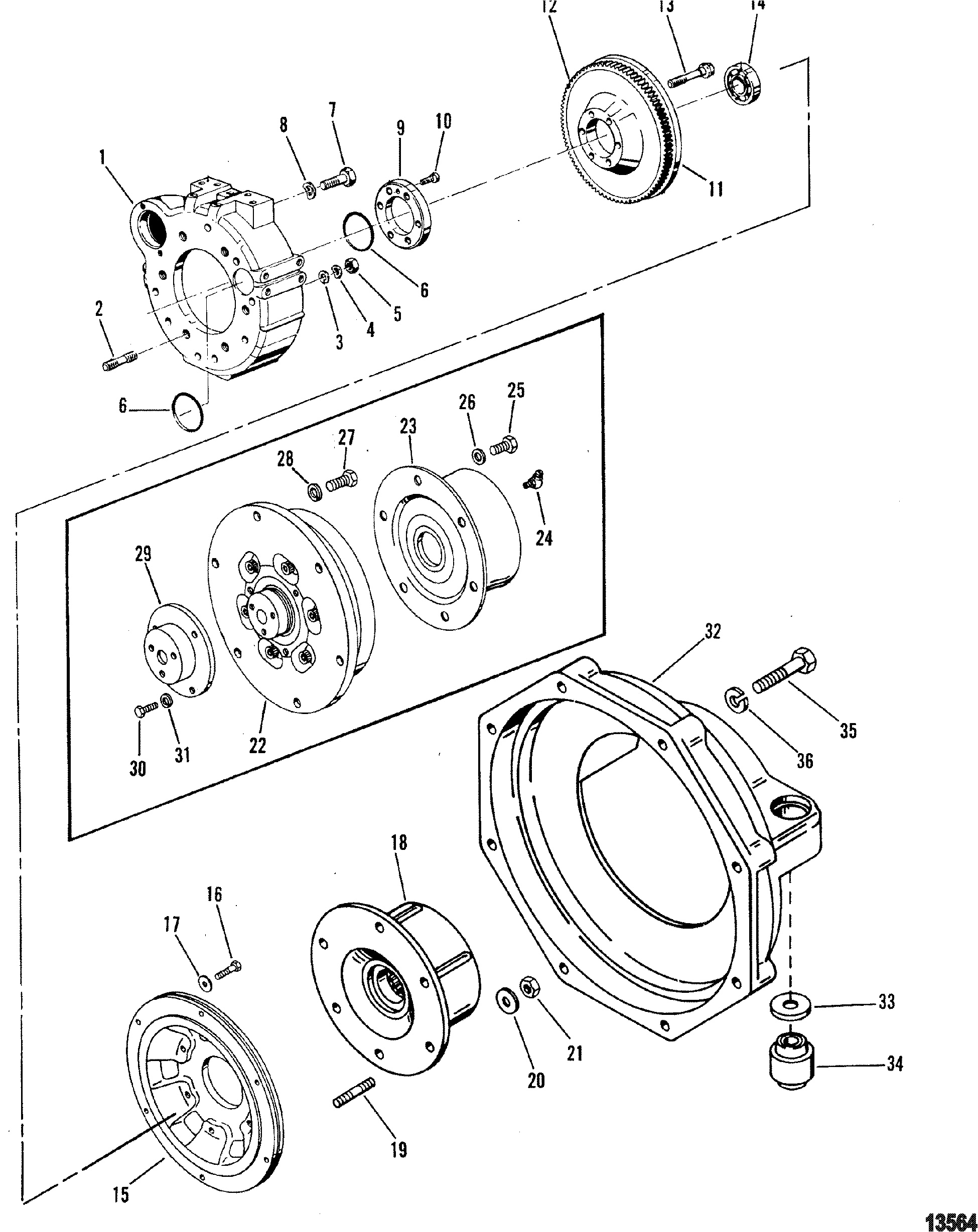 Flywheel Housing(Sterndrive)
