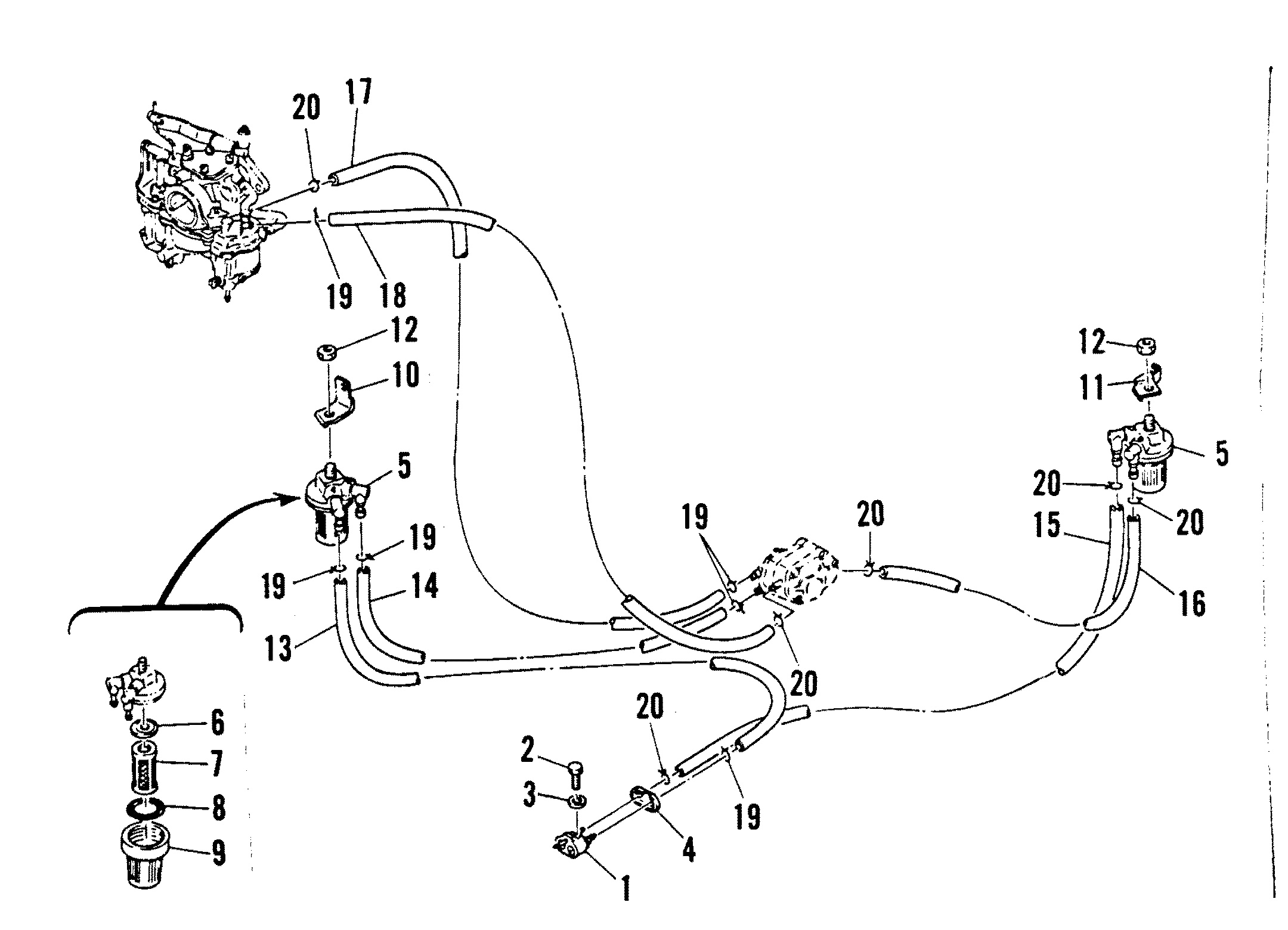 FUEL LINES AND FILTER