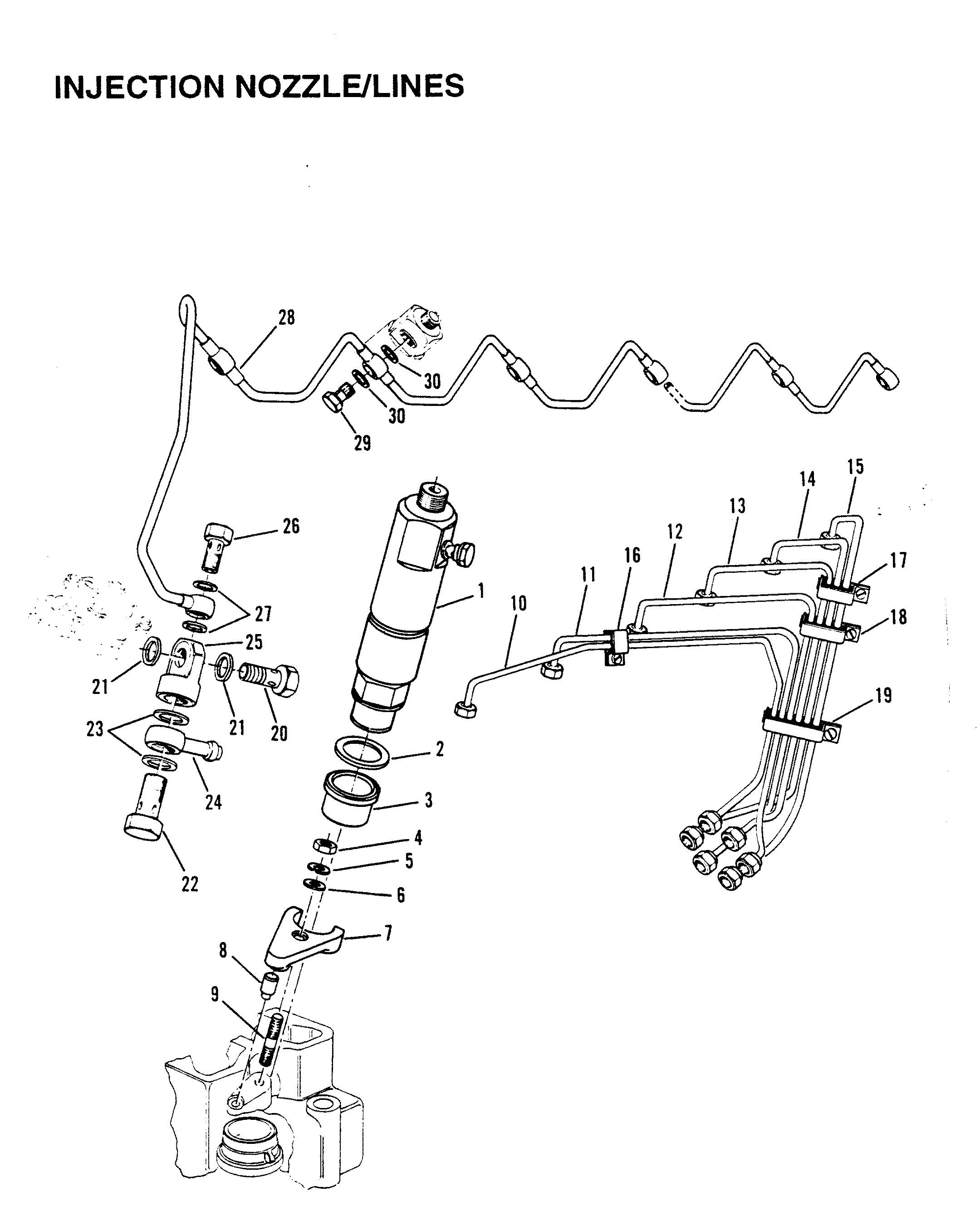 INJECTION NOZZLE LINES