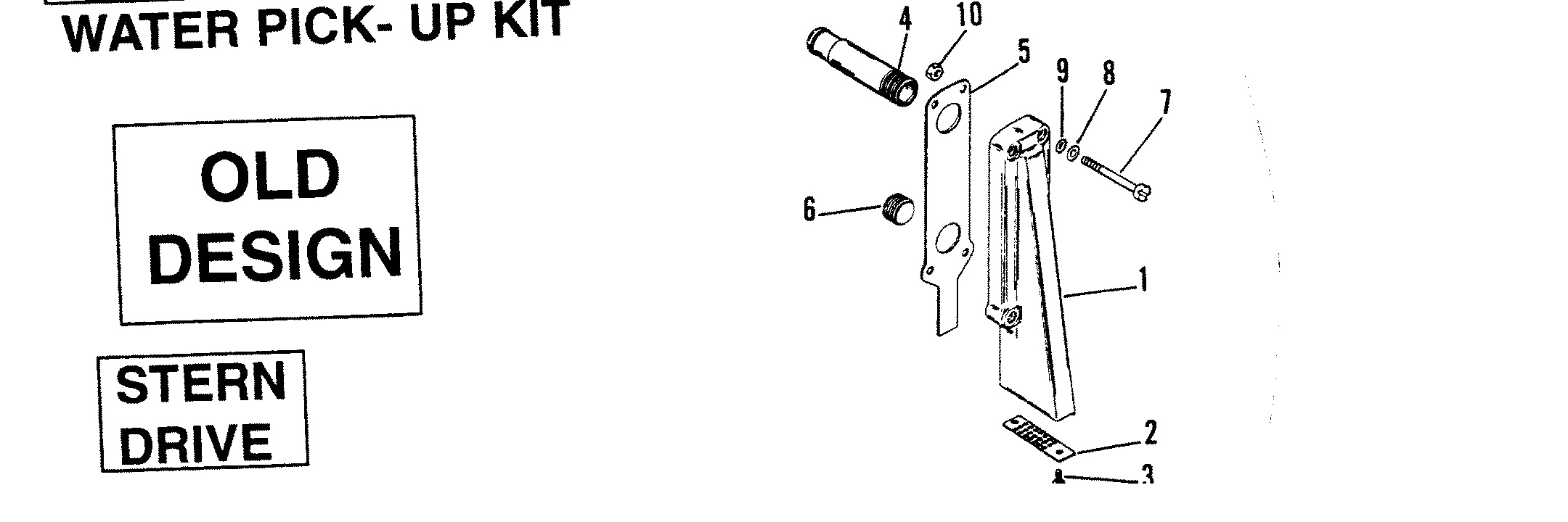 WATER PICK-UP KIT (OLD DESIGN) (STERN DRIVE)