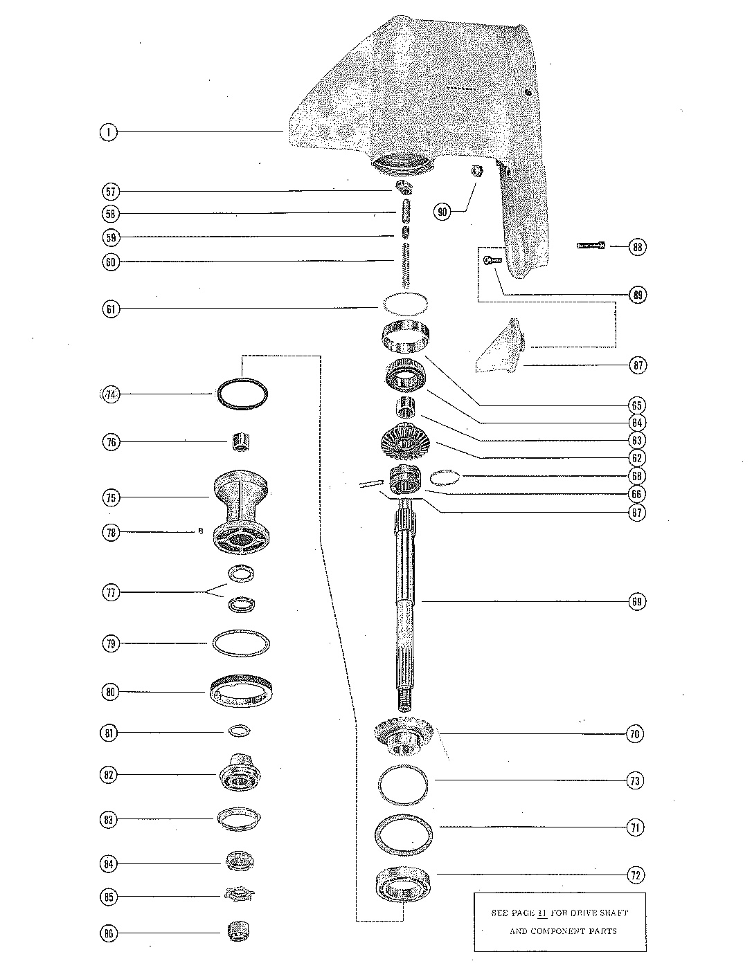 GEAR HOUSING ASSEMBLY, COMPLETE (PAGE 2)