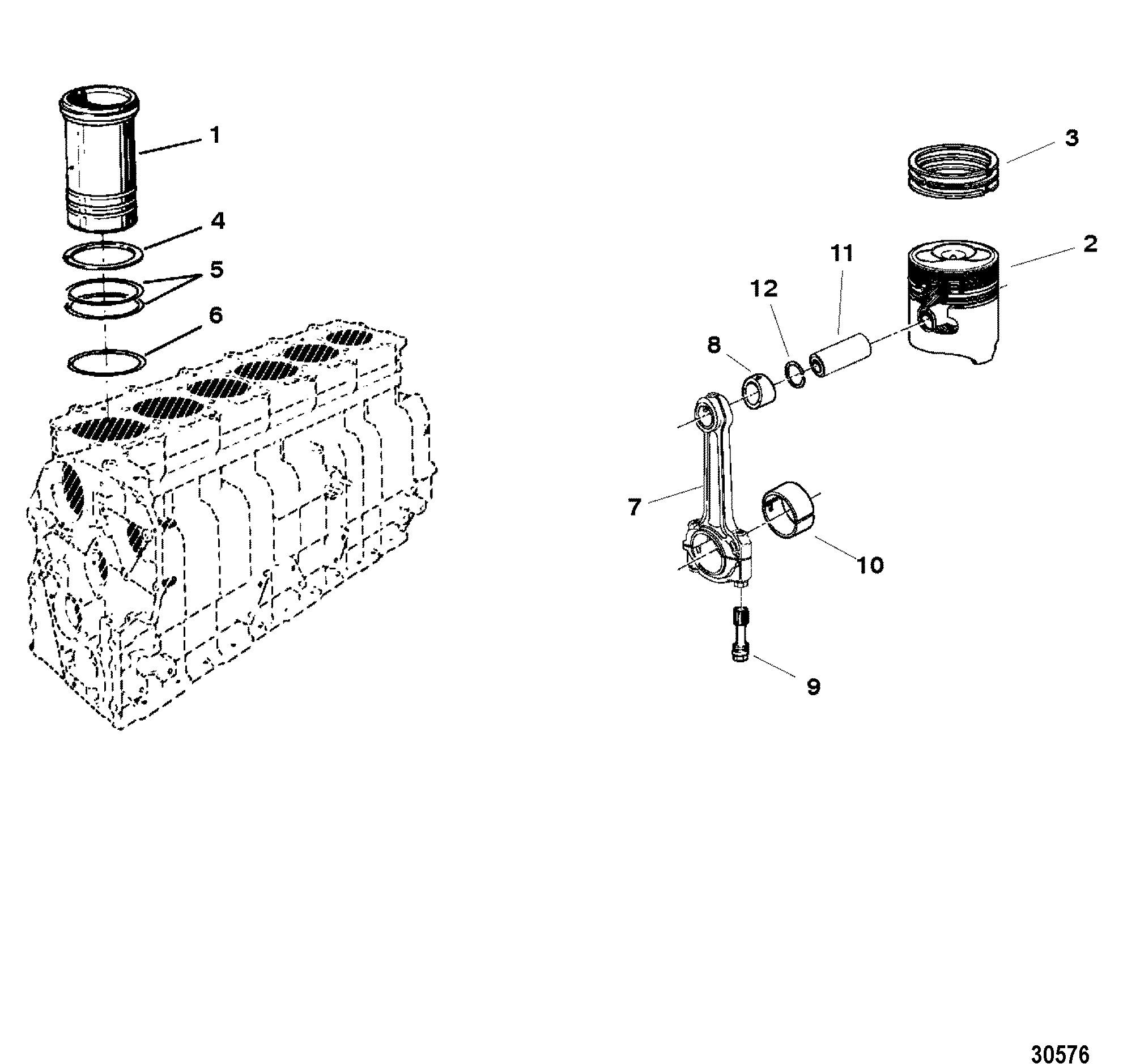CONNECTING ROD AND PISTON
