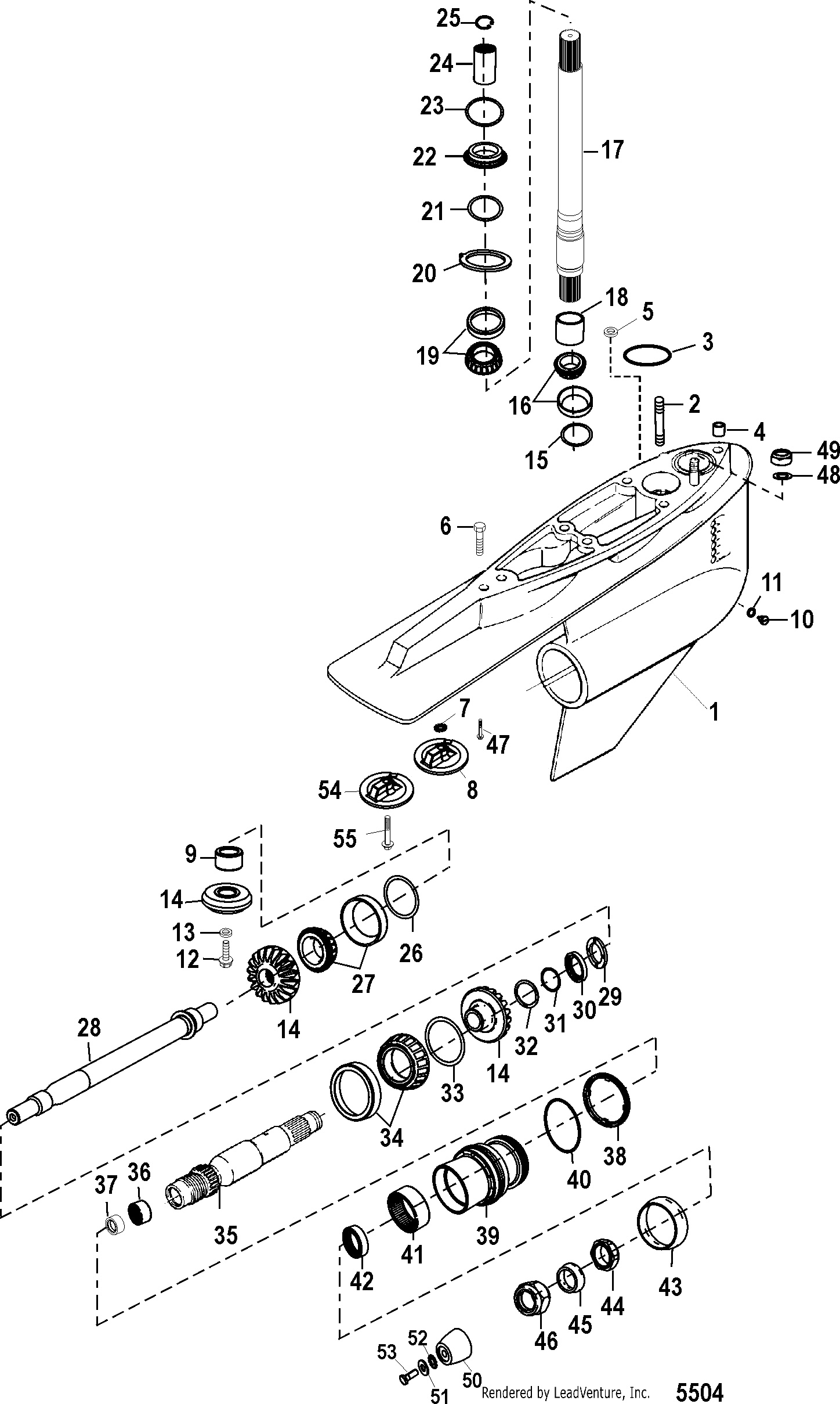 Gear Housing(Bravo III)