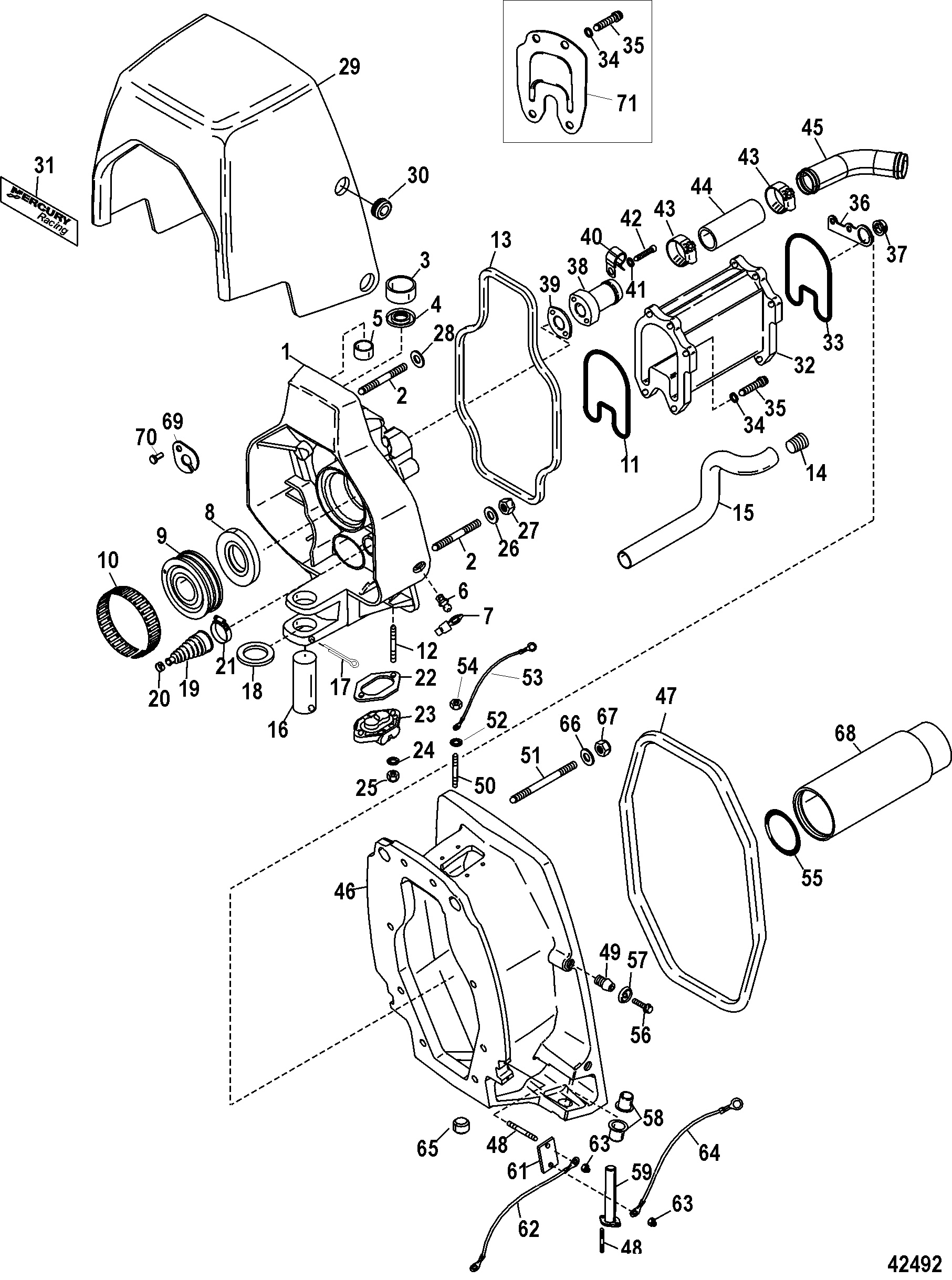 Gimbal Housing(Integrated Transom)