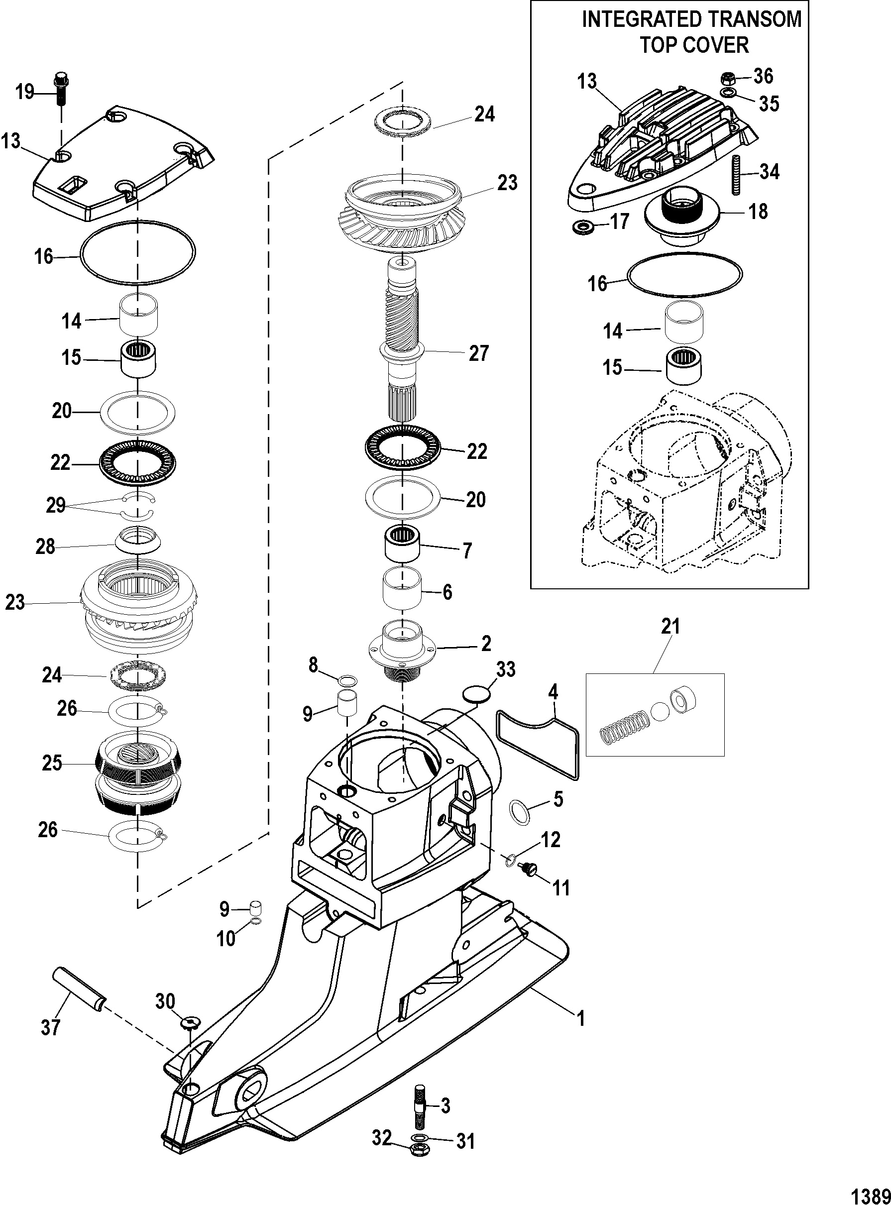 Drive Shaft Housing And Drive Gears(XR XZ-Drive)