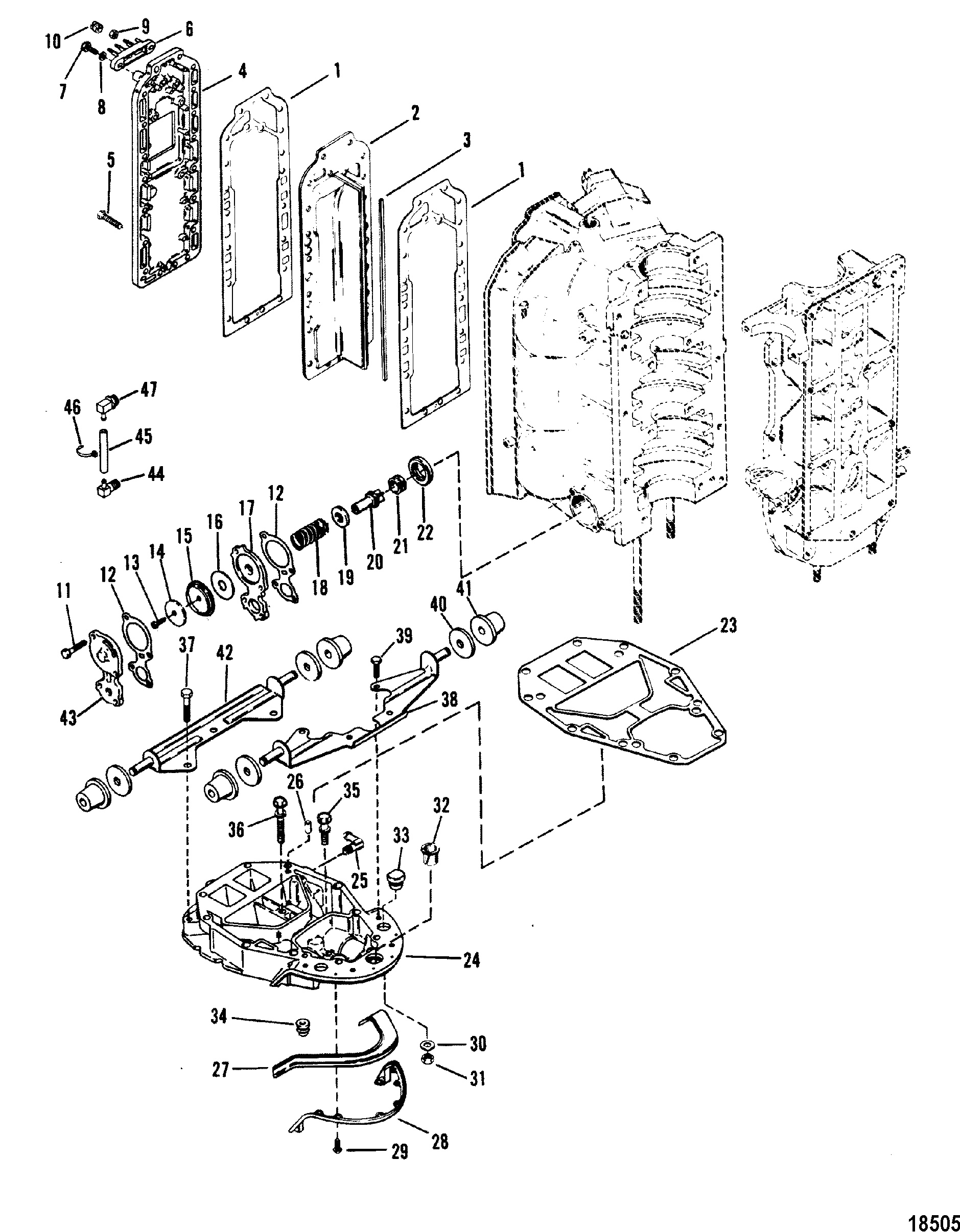 Exhaust Manifold and Exhaust Plate