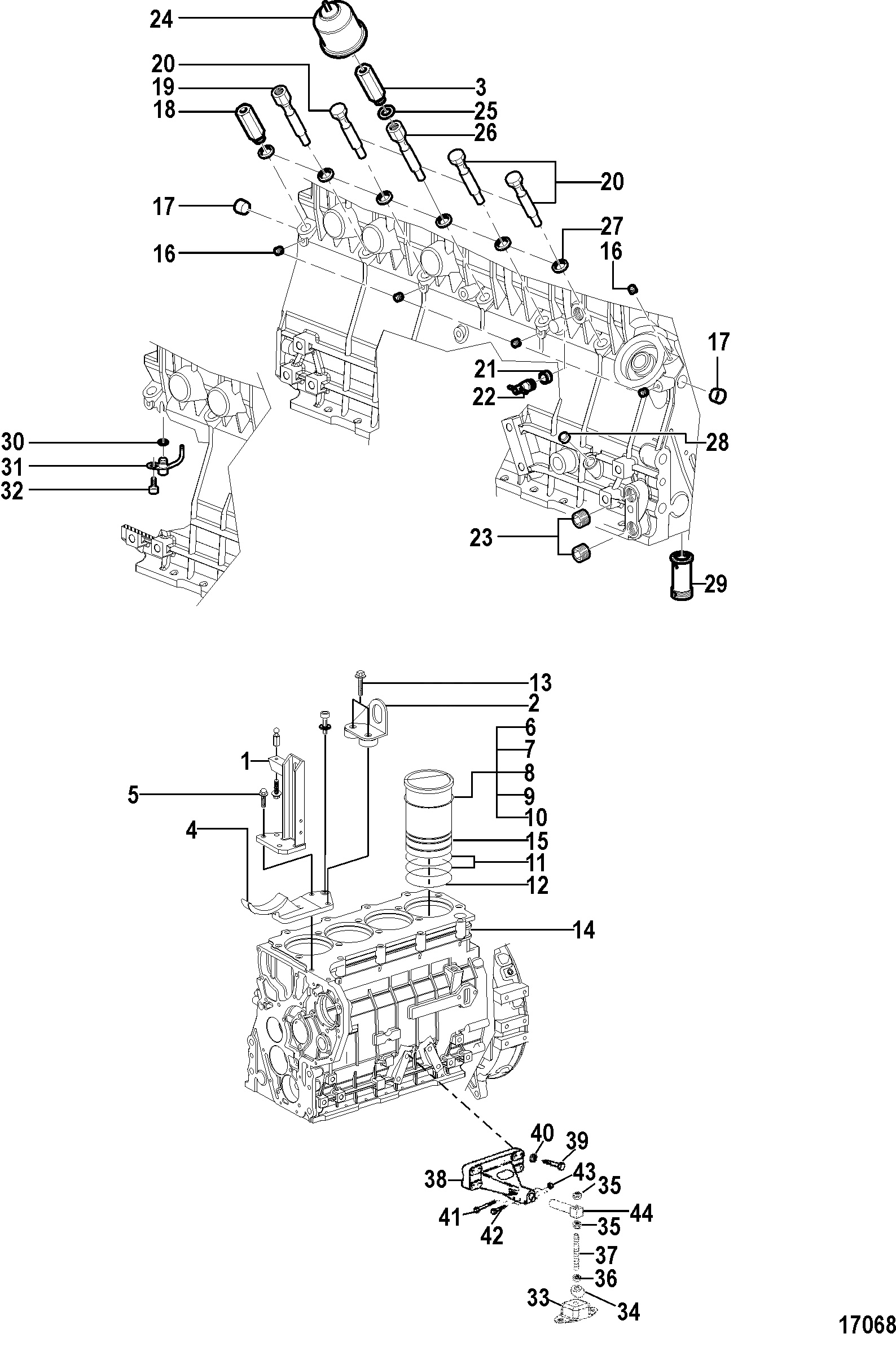 Engine and Cylinder Block